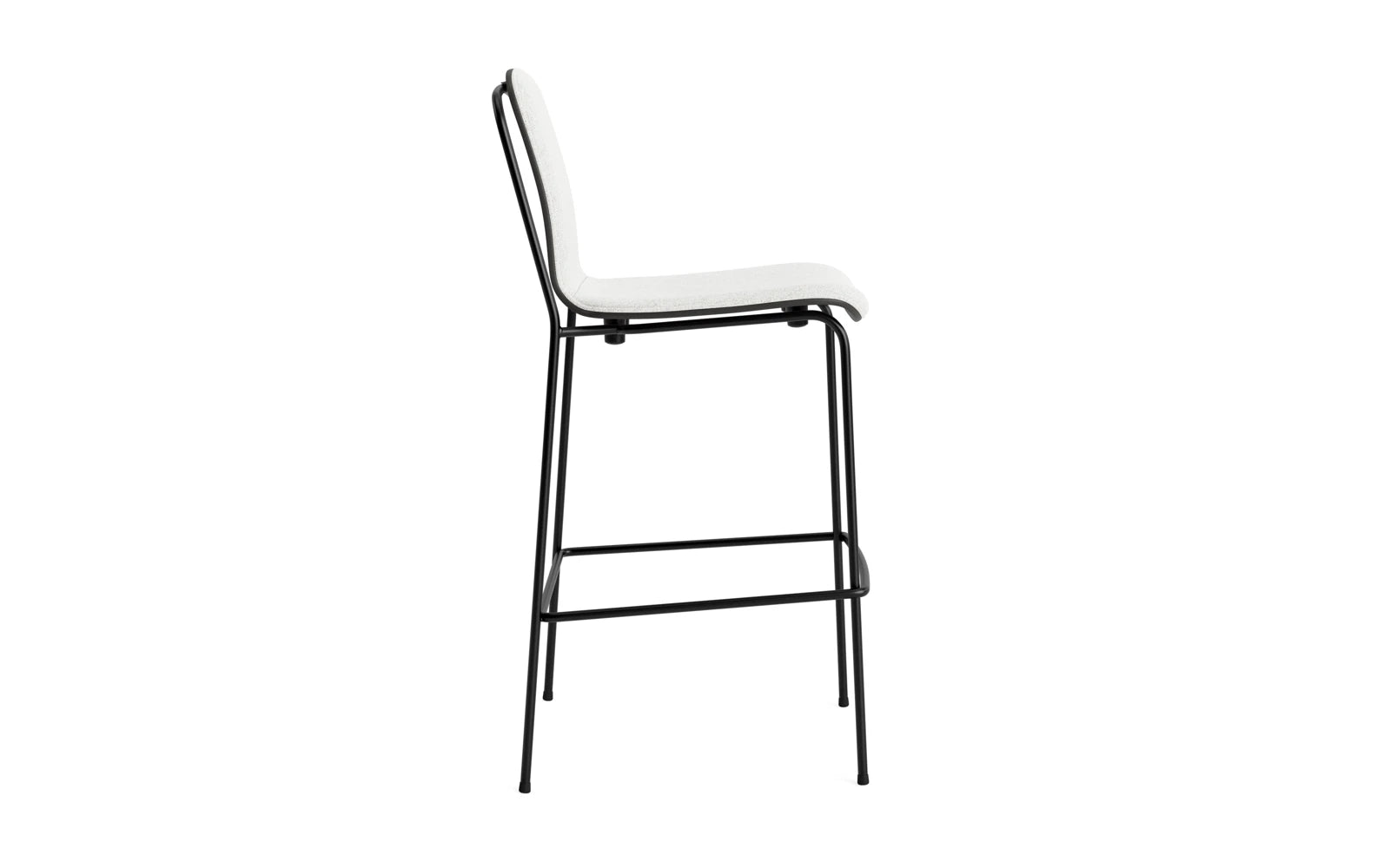 Studio Barstuhl 75 cm frontpolster schwarzes Stahl/ schwarz/ Hallingdal in Hallingdal 110 präsentiert im Onlineshop von KAQTU Design AG. Barstuhl ist von Normann Copenhagen