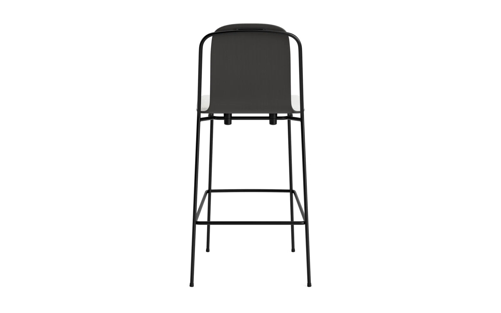 Studio Barstuhl 75 cm frontpolster schwarzes Stahl/ schwarz/ Hallingdal in Hallingdal 110 präsentiert im Onlineshop von KAQTU Design AG. Barstuhl ist von Normann Copenhagen