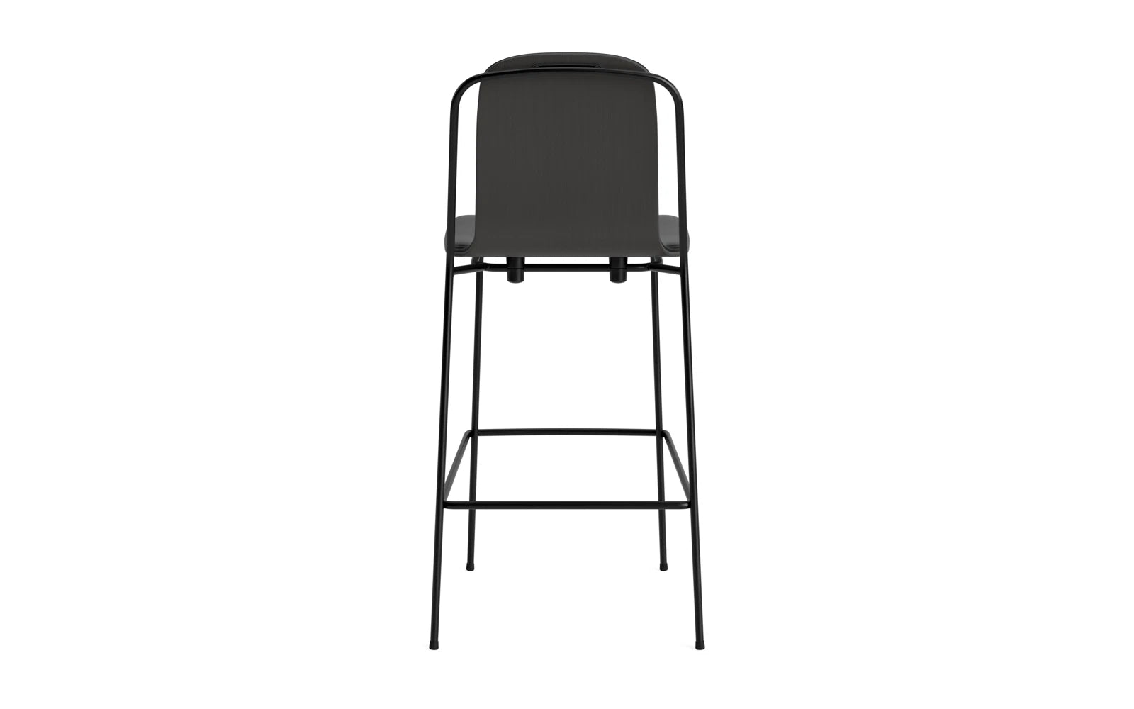 Studio Barstuhl 75 cm frontpolster schwarzes Stahl/ schwarz/ Ultra in Ultra 41599 präsentiert im Onlineshop von KAQTU Design AG. Barstuhl ist von Normann Copenhagen