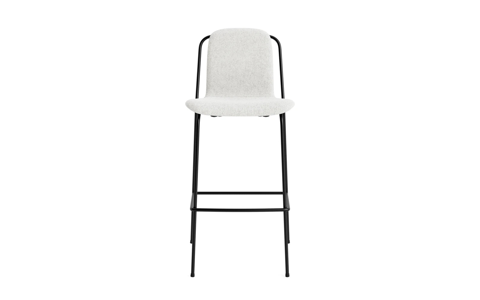 Studio Barstuhl 75 cm Vollpolster Stahl Schwartz/Hallingdal in Hallingdal 110 präsentiert im Onlineshop von KAQTU Design AG. Barstuhl ist von Normann Copenhagen