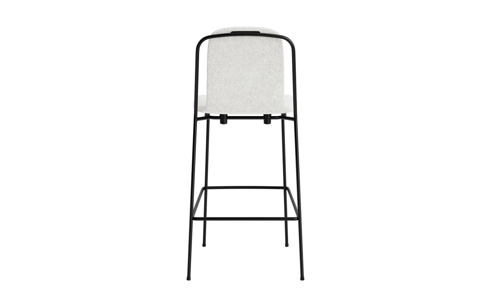 Studio Barstuhl 75 cm Vollpolster Stahl Schwartz/Hallingdal in Hallingdal 110 präsentiert im Onlineshop von KAQTU Design AG. Barstuhl ist von Normann Copenhagen