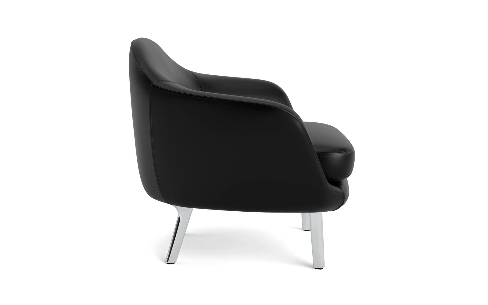 Sum Sessel Aluminium Ultra Leder in Ultra 41599 präsentiert im Onlineshop von KAQTU Design AG. Sessel mit Armlehnen ist von Normann Copenhagen