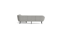 Sum modulares Sofa 4-Sitzer Ecke, schwarzes Aluminium