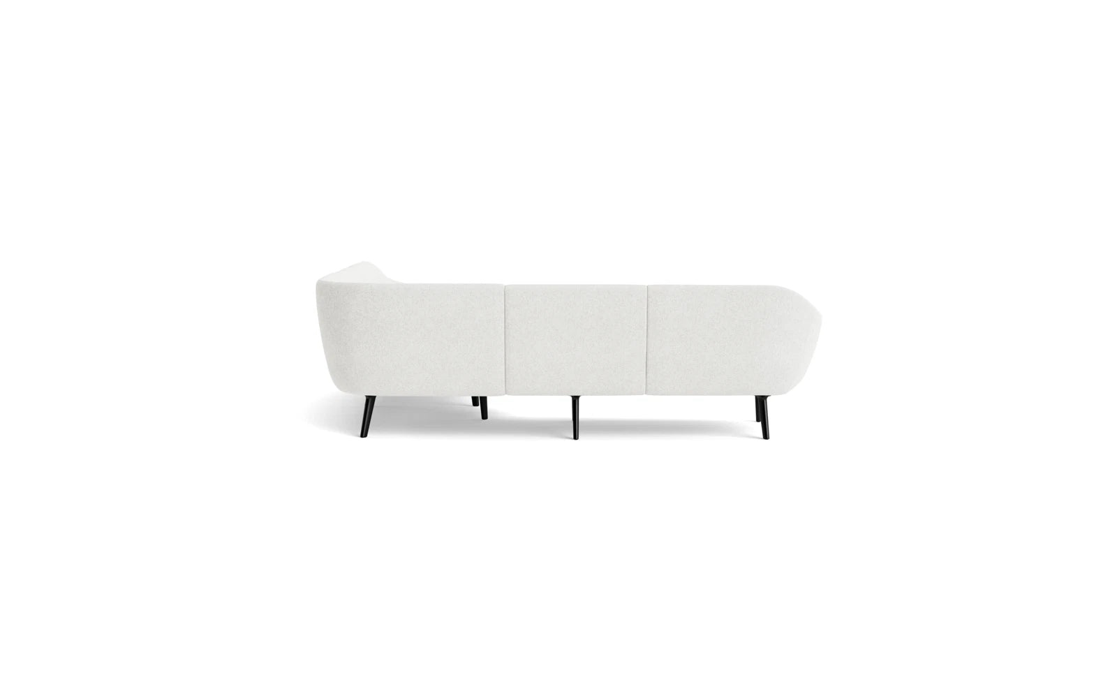 Sum modulares Sofa 4-Sitzer Ecke, schwarzes Aluminium in Hallingdal 110 präsentiert im Onlineshop von KAQTU Design AG. 4er Sofa ist von Normann Copenhagen