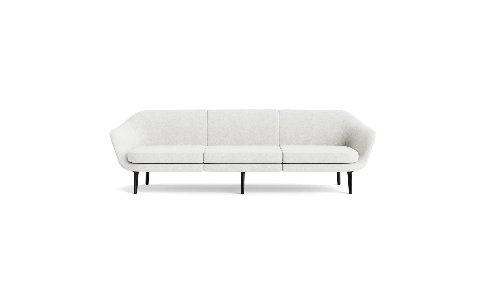 Sum modulares Sofa 3-Sitzer , schwarzes Aluminium in Hallingdal 110 präsentiert im Onlineshop von KAQTU Design AG. 3er Sofa ist von Normann Copenhagen
