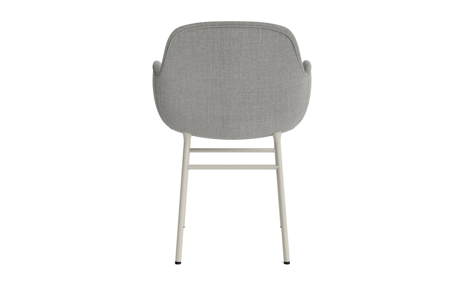 Form Lehnstuhl gepolstert Hellgrau Stahl Remix in Remix 133 präsentiert im Onlineshop von KAQTU Design AG. Stuhl mit Armlehne ist von Normann Copenhagen