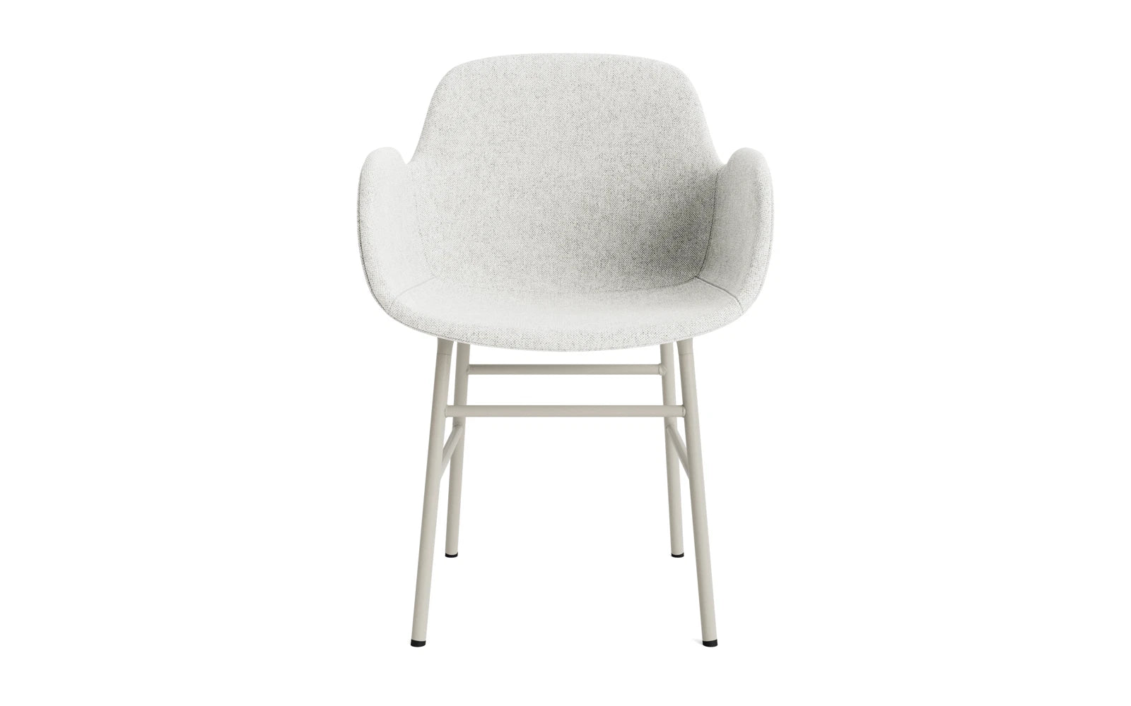 Form Lehnstuhl gepolstert Hellgrau stahl Hallingdal in Hallingdal 110 präsentiert im Onlineshop von KAQTU Design AG. Stuhl mit Armlehne ist von Normann Copenhagen