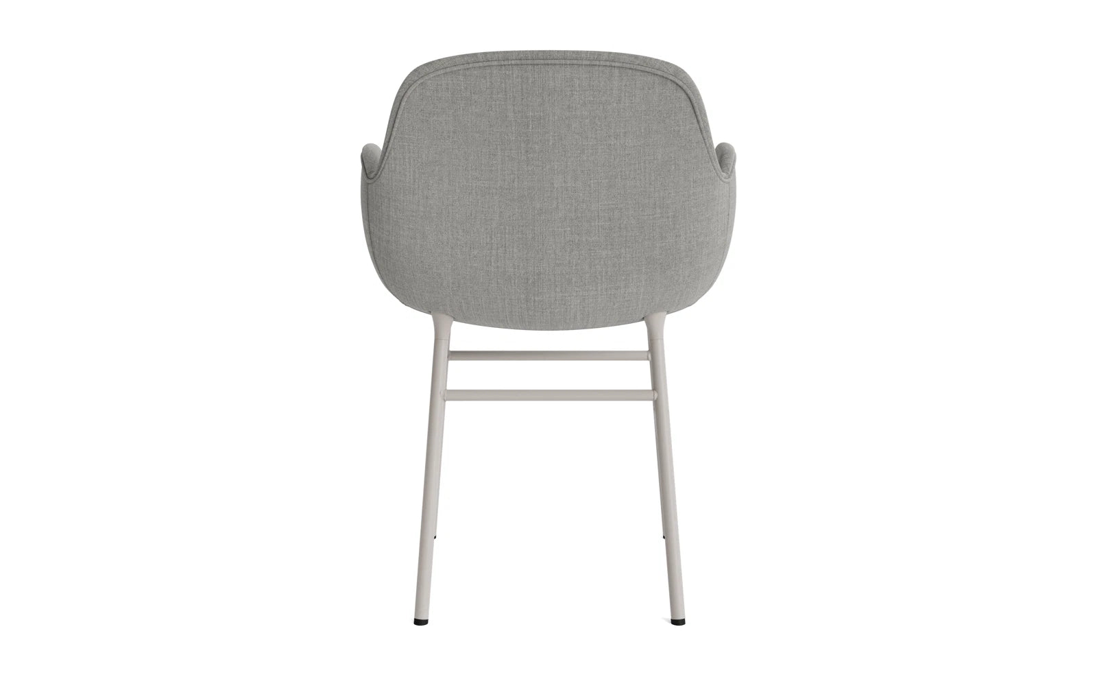Form Lehnstuhl gepolstert Warmes Grau Stahl Remix in Remix 133 präsentiert im Onlineshop von KAQTU Design AG. Stuhl mit Armlehne ist von Normann Copenhagen