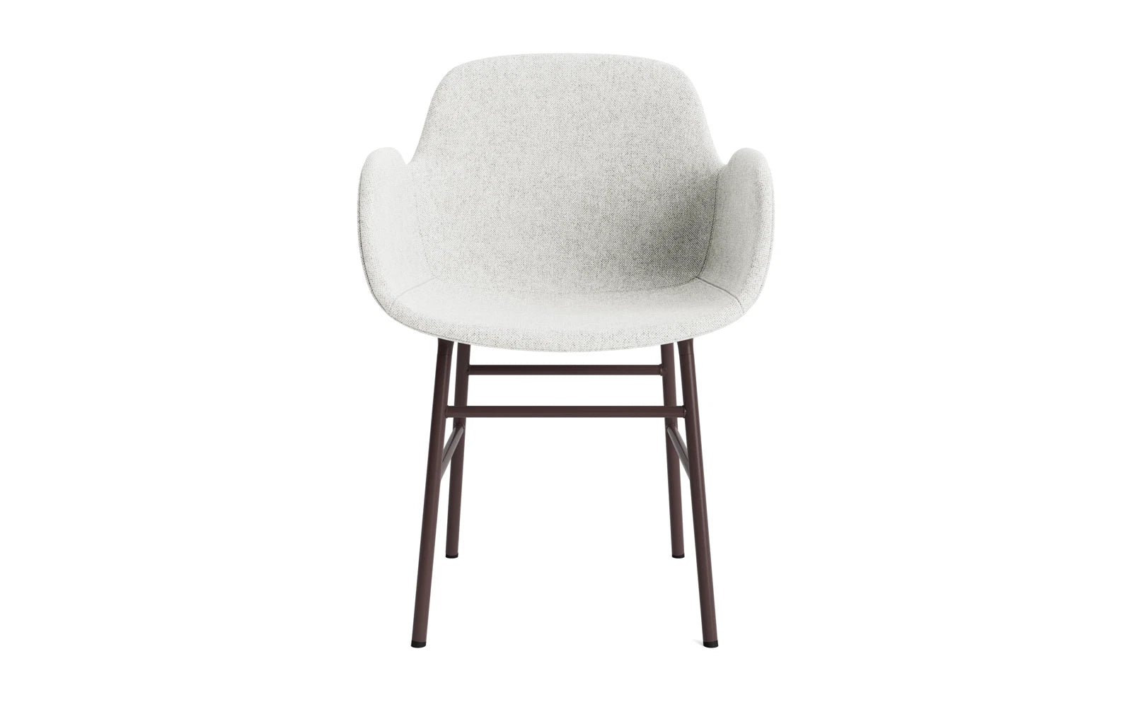 Form Lehnstuhl gepolstert Braun stahl Hallingdal in Hallingdal 110 präsentiert im Onlineshop von KAQTU Design AG. Stuhl mit Armlehne ist von Normann Copenhagen