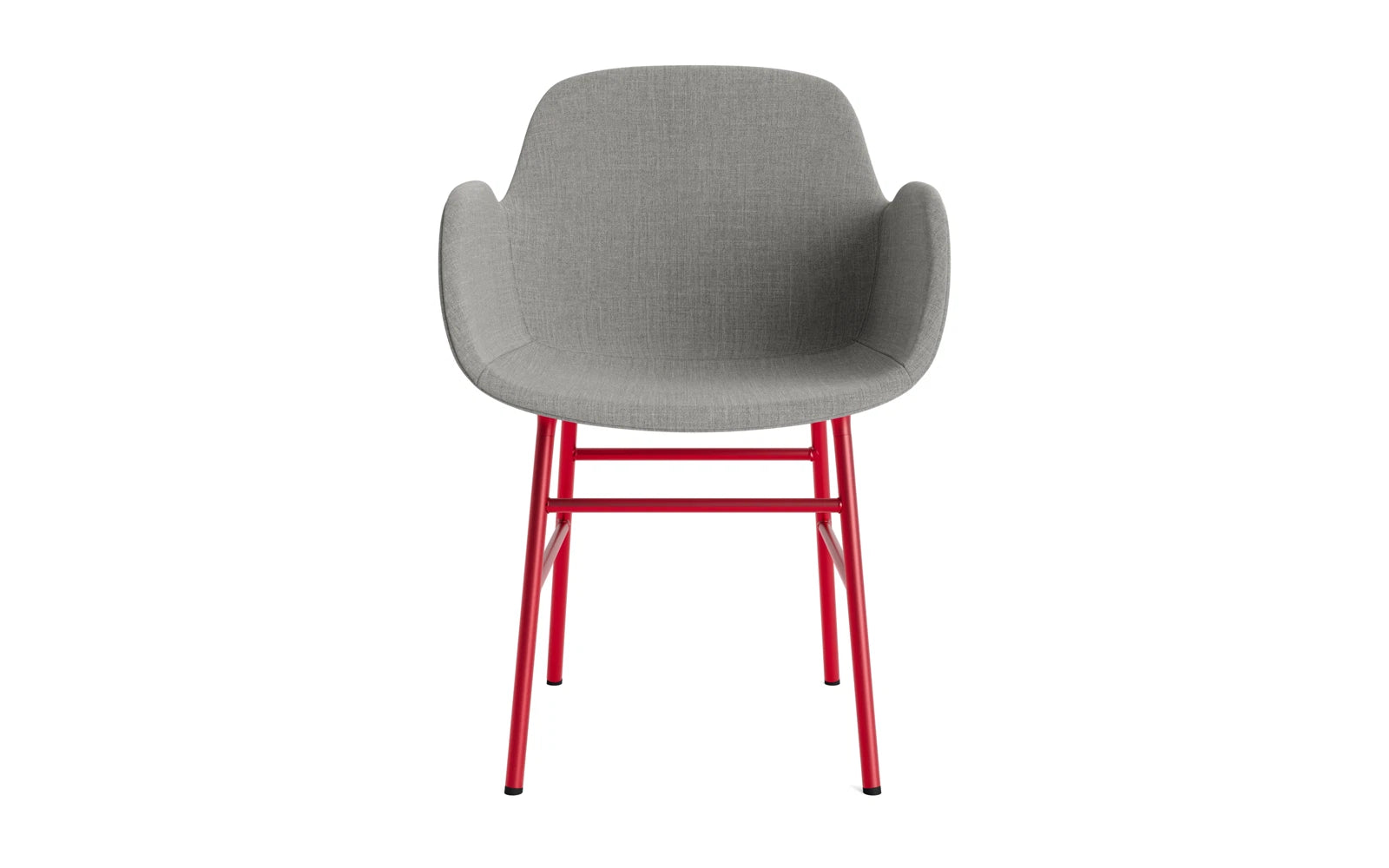 Form Lehnstuhl gepolstert Leuchtendes Rot Stahl Remix in Remix 133 präsentiert im Onlineshop von KAQTU Design AG. Stuhl mit Armlehne ist von Normann Copenhagen