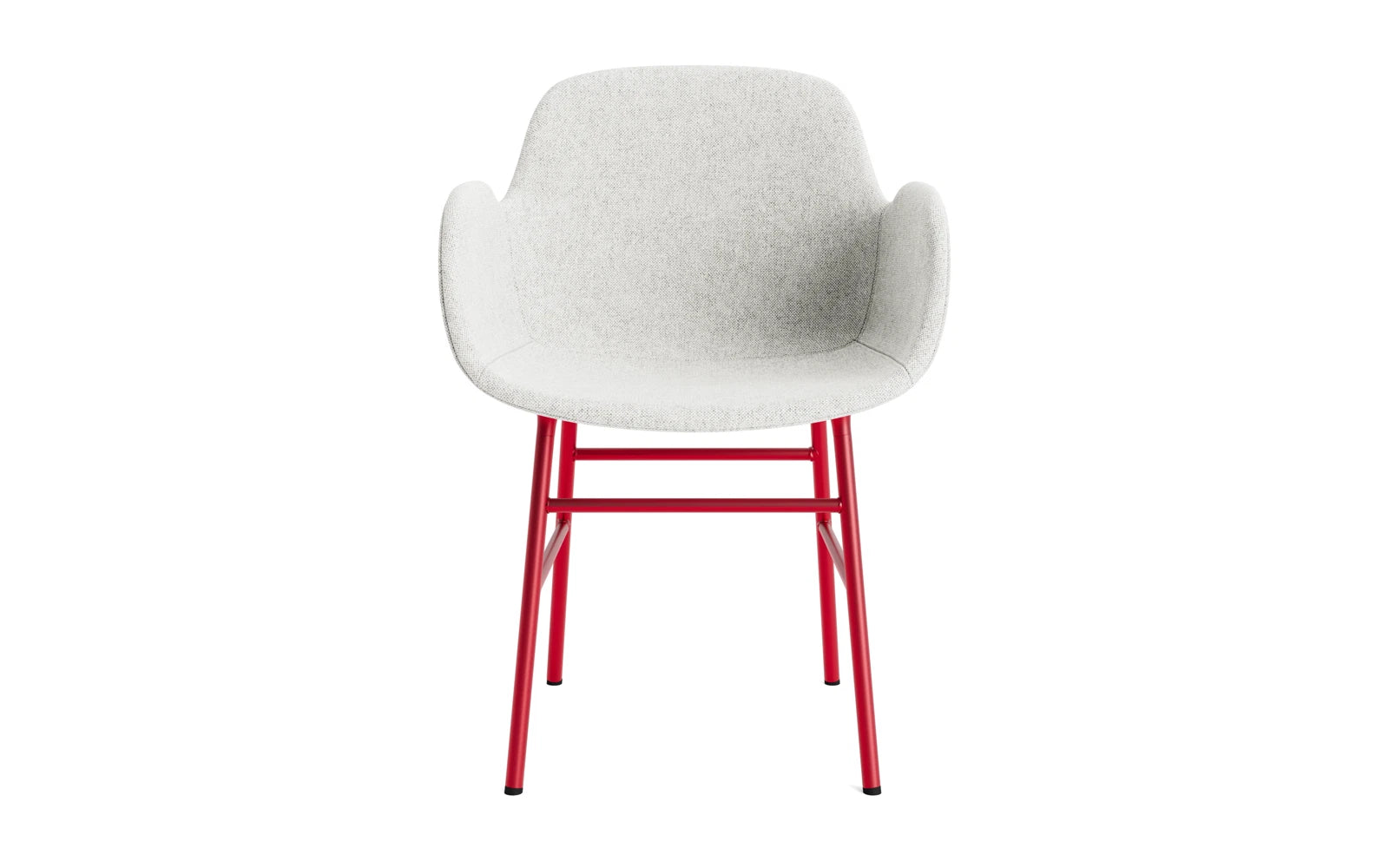 Form Lehnstuhl gepolstert Leuchtendes rot stahl Hallingdal in Hallingdal 110 präsentiert im Onlineshop von KAQTU Design AG. Stuhl mit Armlehne ist von Normann Copenhagen