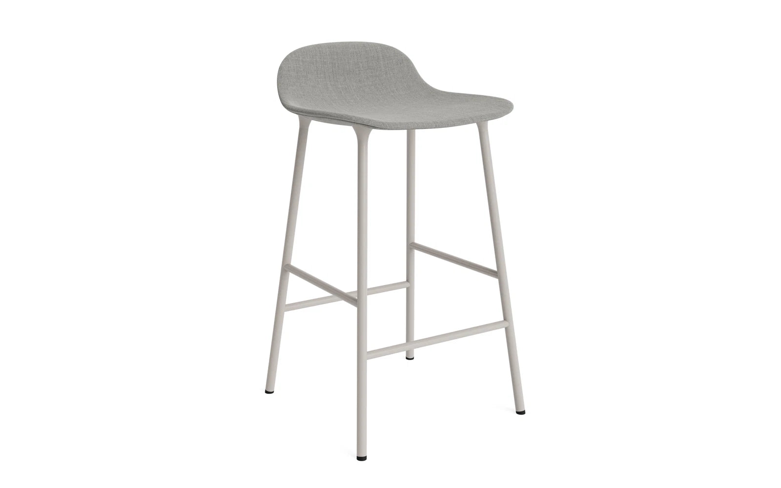 Form Barstuhl 65 cm gepolstert warmes grau Stahl Remix in Remix 133 präsentiert im Onlineshop von KAQTU Design AG. Barstuhl ist von Normann Copenhagen