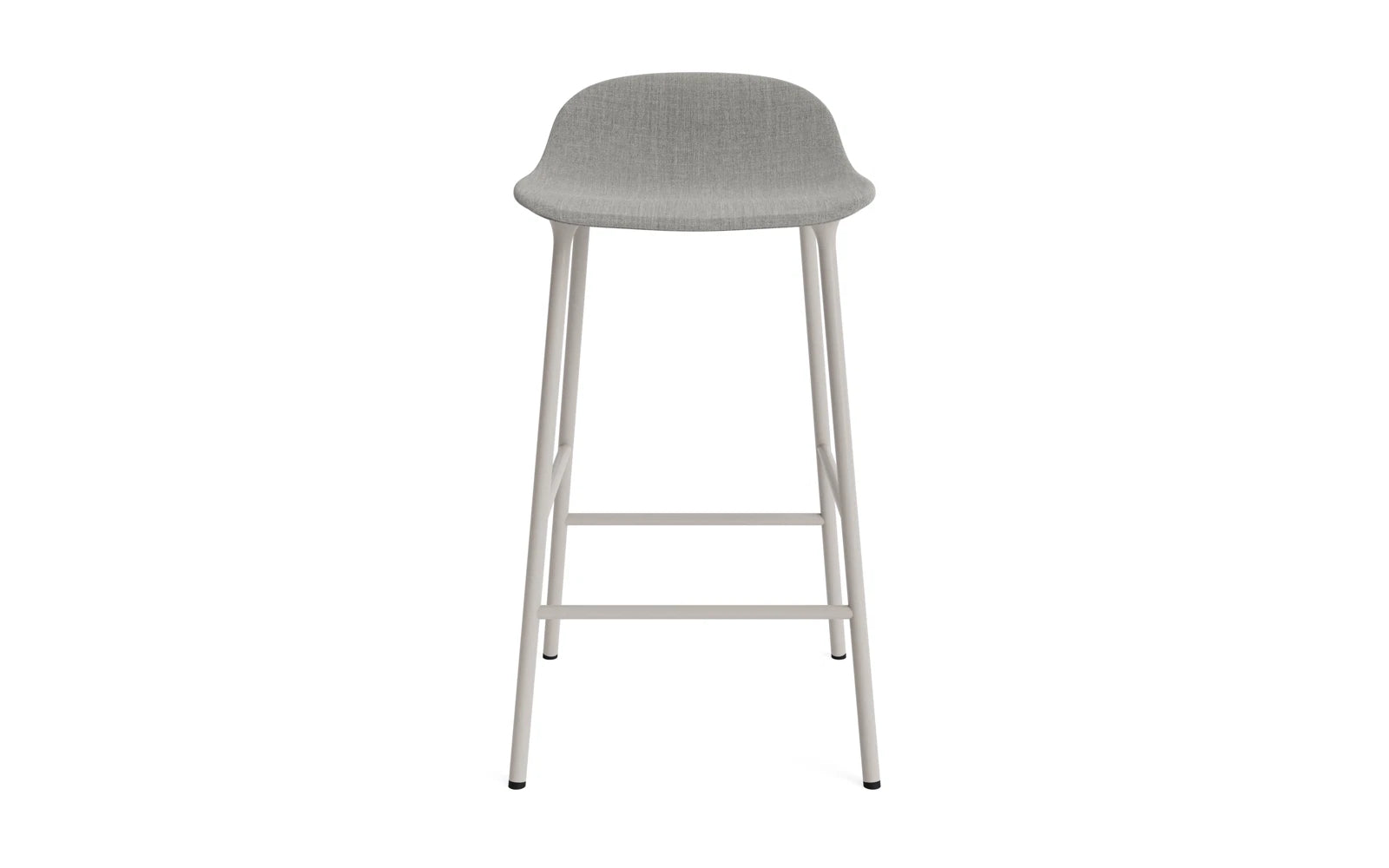 Form Barstuhl 65 cm gepolstert warmes grau Stahl Remix in Remix 133 präsentiert im Onlineshop von KAQTU Design AG. Barstuhl ist von Normann Copenhagen