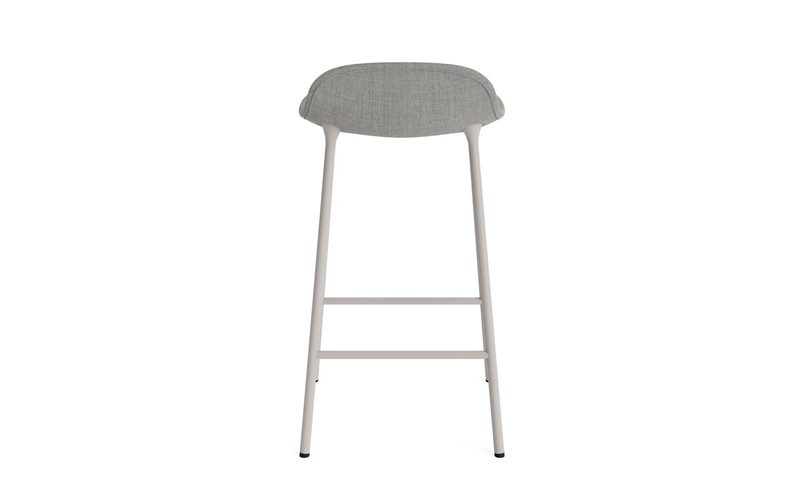 Form Barstuhl 65 cm gepolstert warmes grau Stahl Remix in Remix 133 präsentiert im Onlineshop von KAQTU Design AG. Barstuhl ist von Normann Copenhagen
