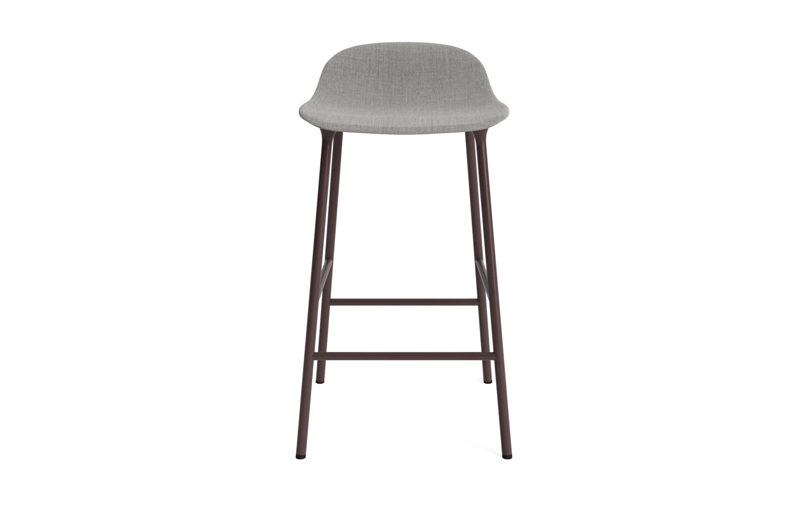 Form Barstuhl 65 cm gepolstert braun Stahl Remix in Remix 133 präsentiert im Onlineshop von KAQTU Design AG. Barstuhl ist von Normann Copenhagen