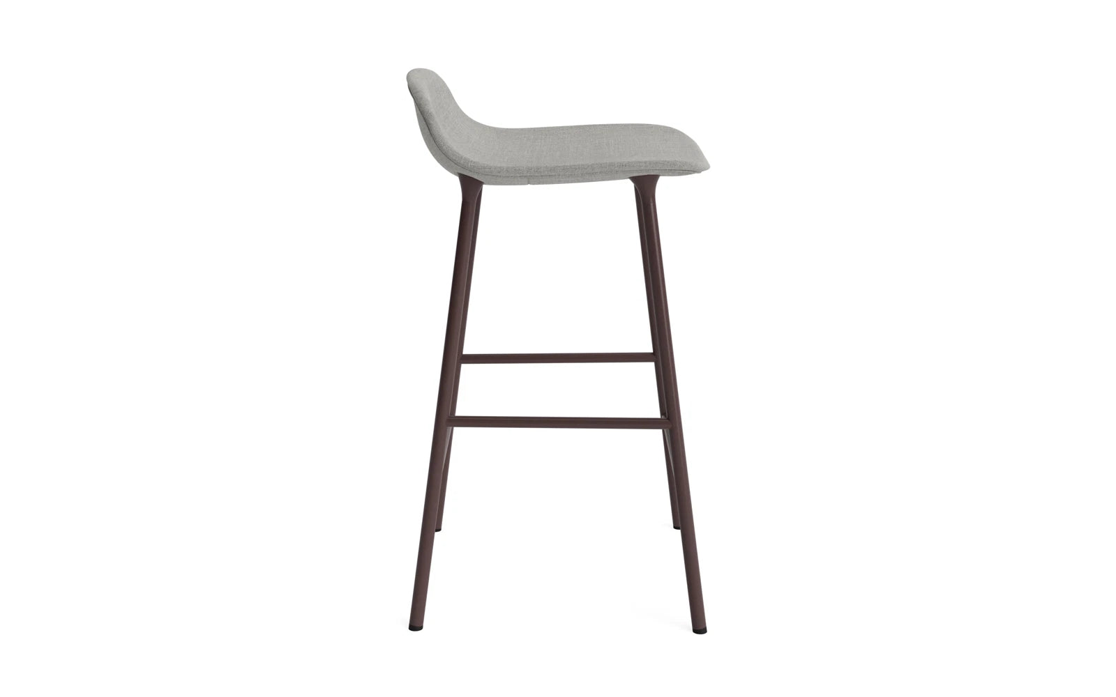 Form Barstuhl 65 cm gepolstert braun Stahl Remix in Remix 133 präsentiert im Onlineshop von KAQTU Design AG. Barstuhl ist von Normann Copenhagen
