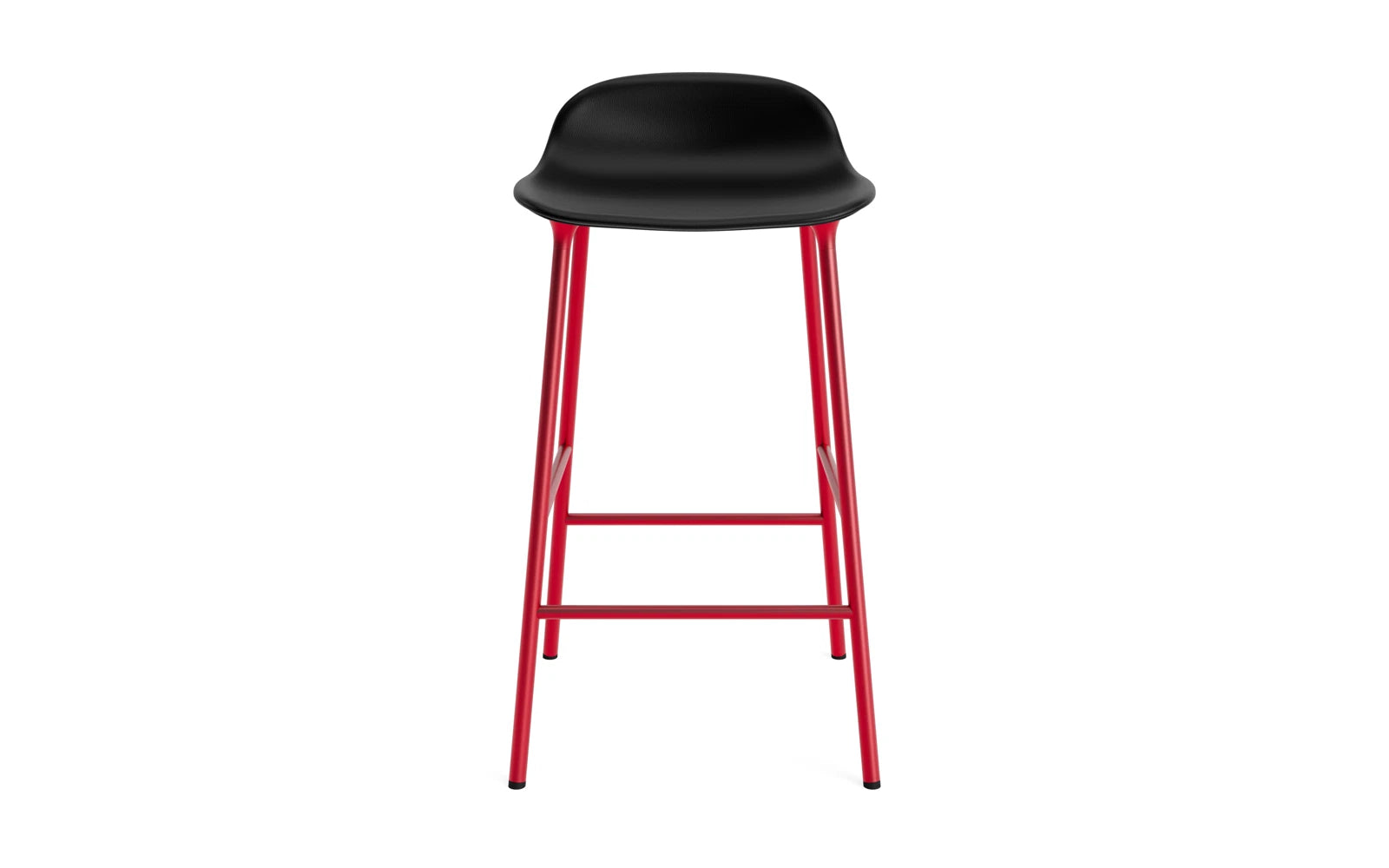 Form Barstuhl 65 cm gepolstert leuchtendes rot Stahl Ultra in Ultra 41599 präsentiert im Onlineshop von KAQTU Design AG. Barstuhl ist von Normann Copenhagen