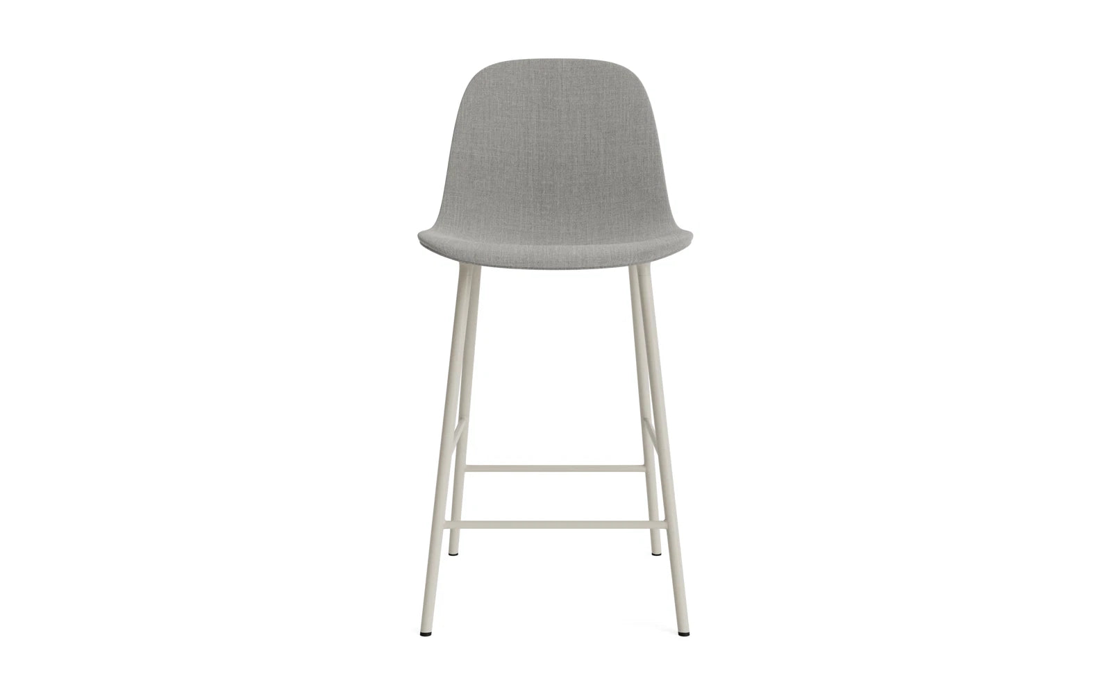 Form Barstuhl 65 cm gepolstert Hellgrau Stahl Remix in Remix 133 präsentiert im Onlineshop von KAQTU Design AG. Barstuhl ist von Normann Copenhagen