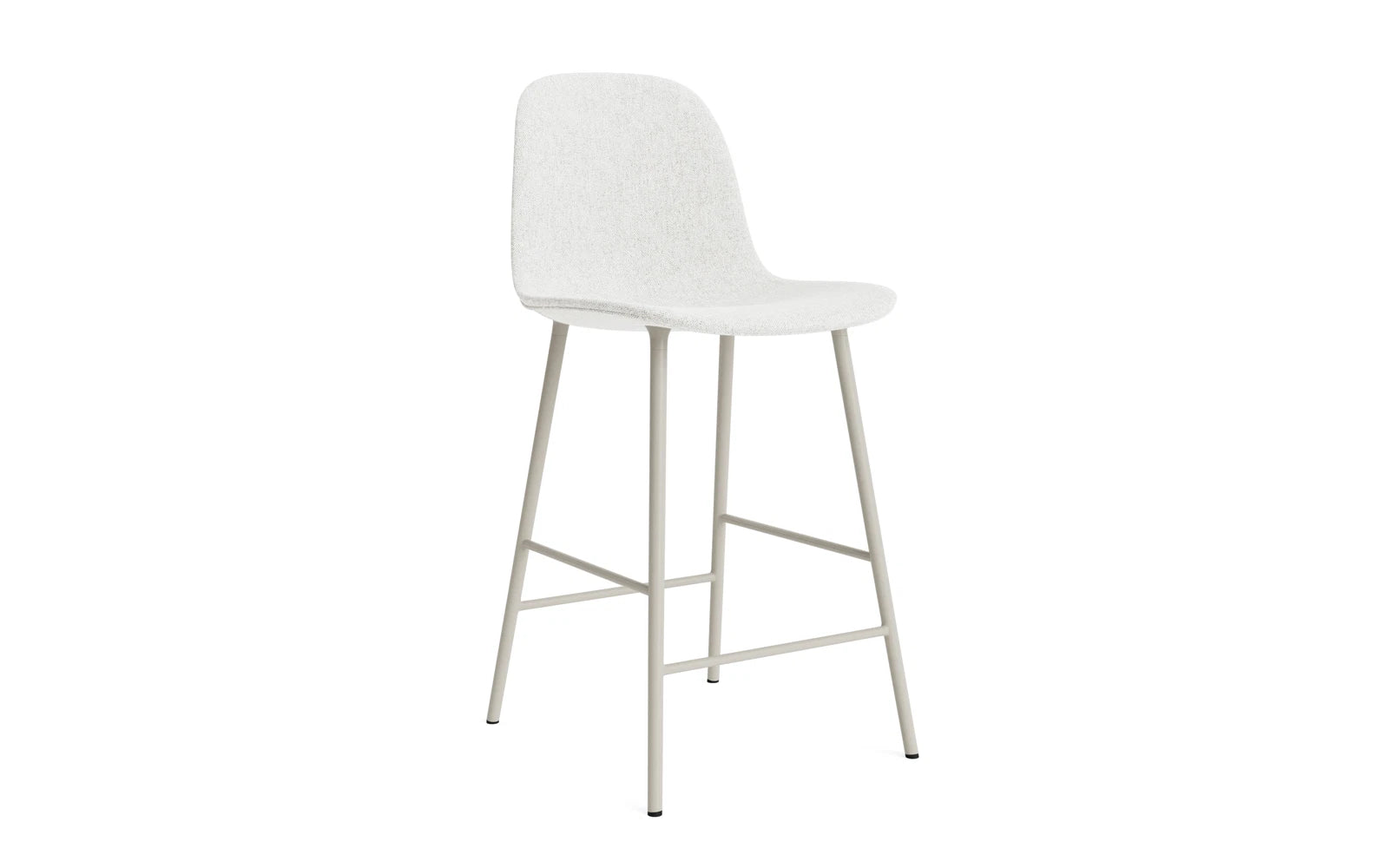 Form Barstuhl 65 cm gepolstert  Hellgrau Stahl Hallingdal in Hallingdal 110 präsentiert im Onlineshop von KAQTU Design AG. Barstuhl ist von Normann Copenhagen