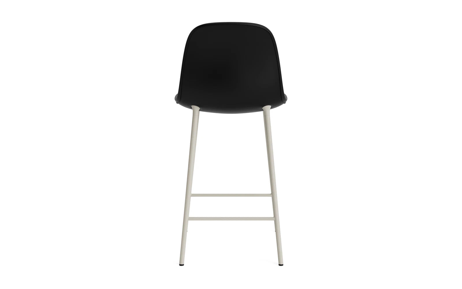 Form Barstuhl 65 cm gepolstert Hellgrau stahl/Ultra leder in Ultra 41599 präsentiert im Onlineshop von KAQTU Design AG. Barstuhl ist von Normann Copenhagen