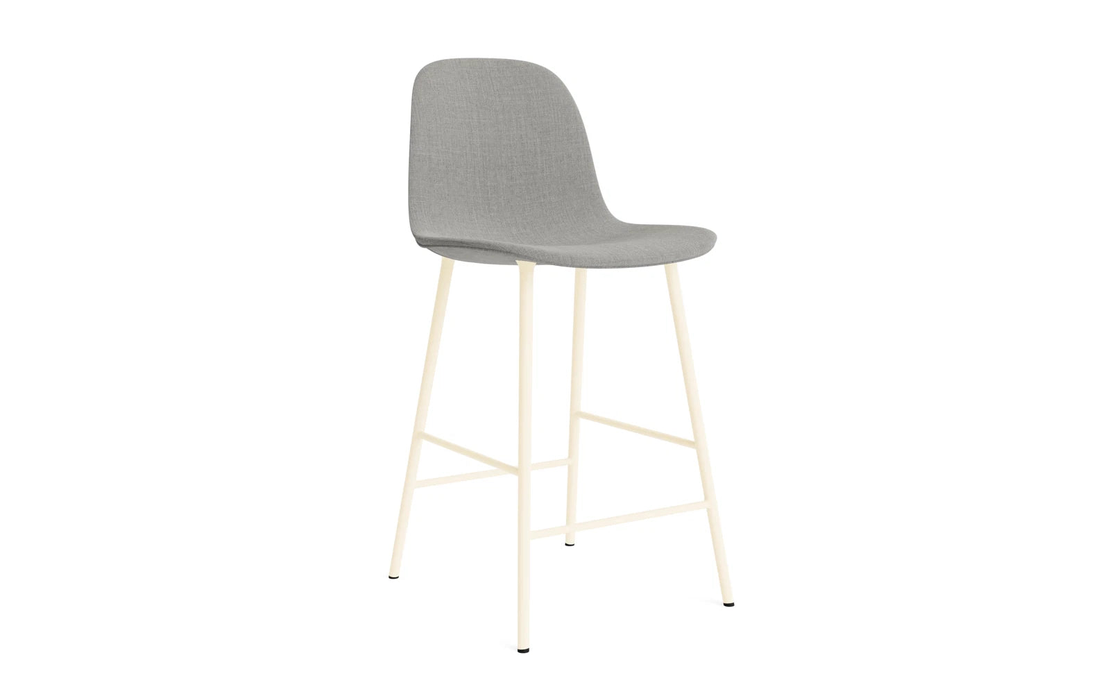 Form Barstuhl 65 cm gepolstert Creme Stahl Remix in Remix 133 präsentiert im Onlineshop von KAQTU Design AG. Barstuhl ist von Normann Copenhagen