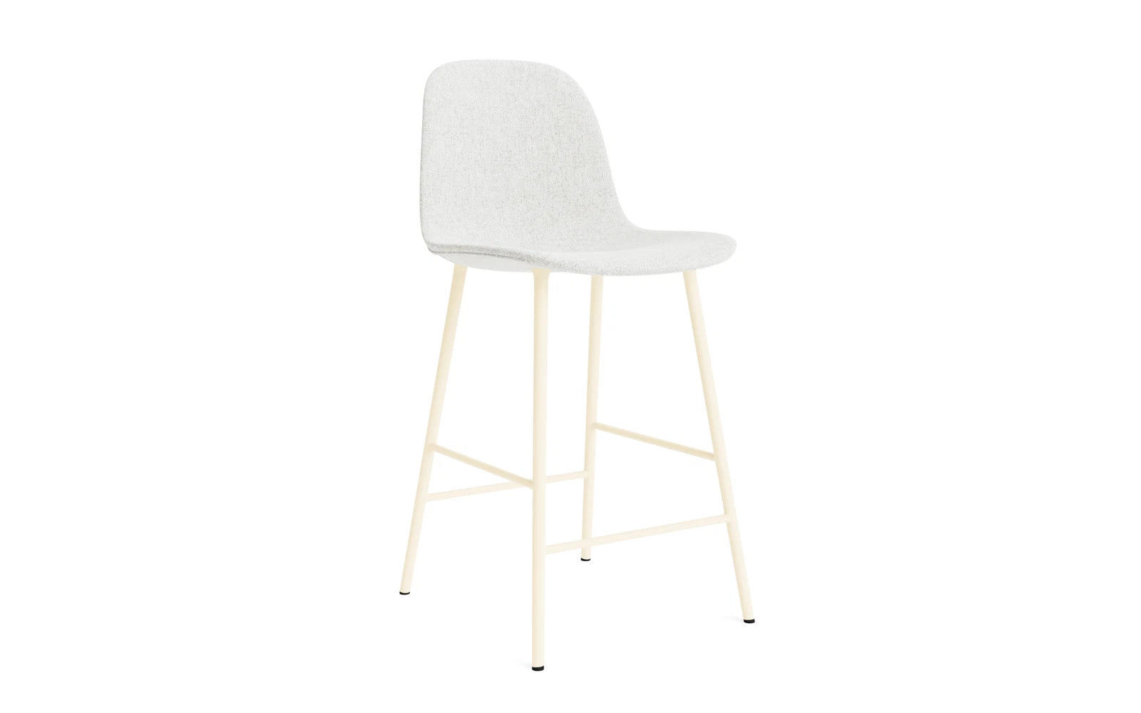 Form Barstuhl 65 cm gepolstert  Creme Stahl Hallingdal in Hallingdal 110 präsentiert im Onlineshop von KAQTU Design AG. Barstuhl ist von Normann Copenhagen
