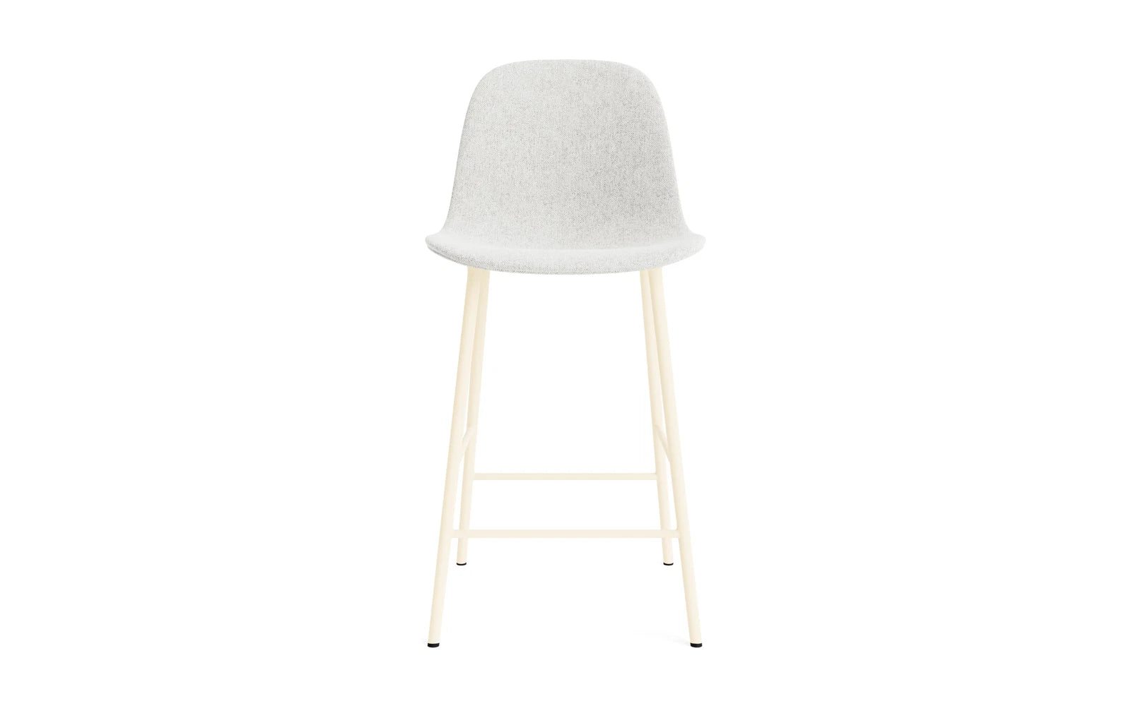 Form Barstuhl 65 cm gepolstert  Creme Stahl Hallingdal in Hallingdal 110 präsentiert im Onlineshop von KAQTU Design AG. Barstuhl ist von Normann Copenhagen