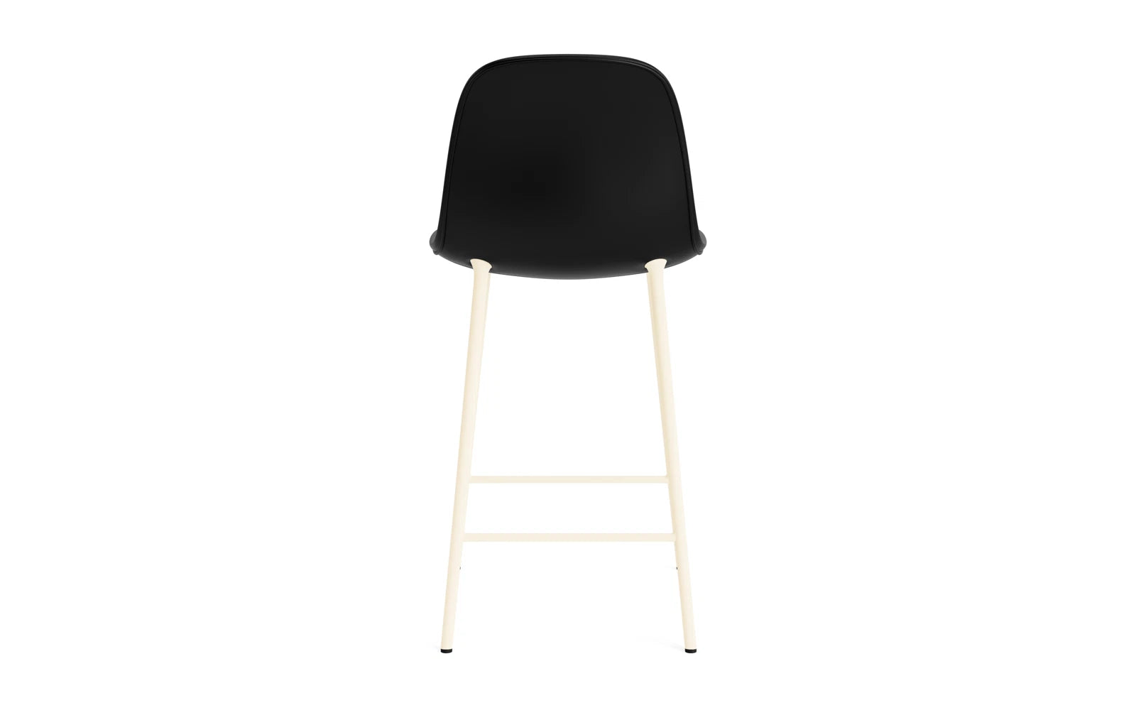 Form Barstuhl 65 cm gepolstert Creme stahl/Ultra leder in Ultra 41599 präsentiert im Onlineshop von KAQTU Design AG. Barstuhl ist von Normann Copenhagen
