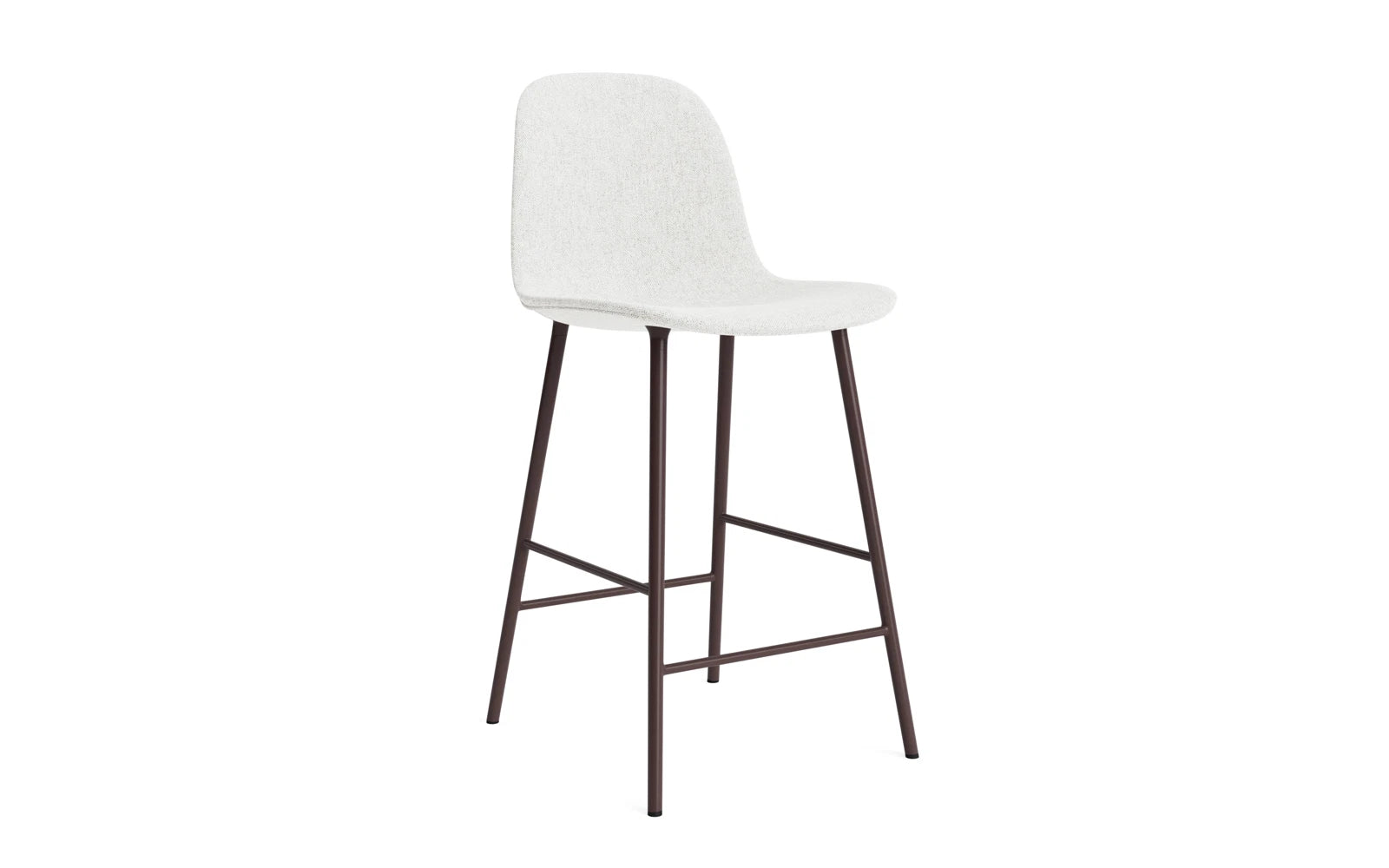 Form Barstuhl 65 cm gepolstert  Braun Stahl Hallingdal in Hallingdal 110 präsentiert im Onlineshop von KAQTU Design AG. Barstuhl ist von Normann Copenhagen