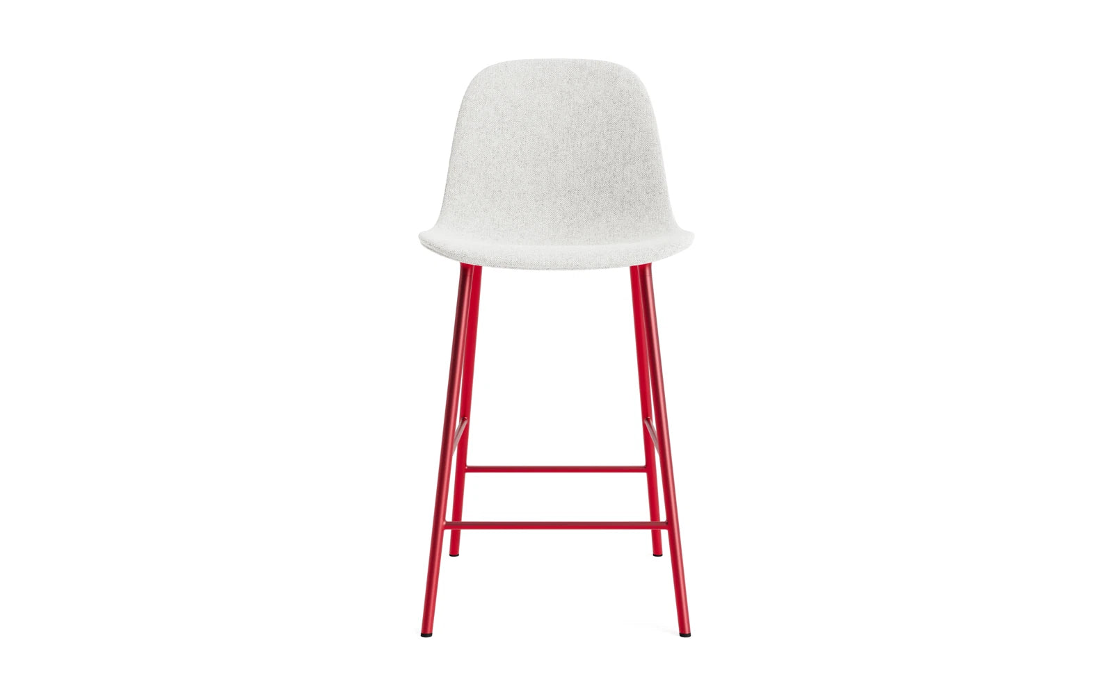 Form Barstuhl 65 cm gepolstert  Leuchtendes rot Stahl Hallingdal in Hallingdal 110 präsentiert im Onlineshop von KAQTU Design AG. Barstuhl ist von Normann Copenhagen