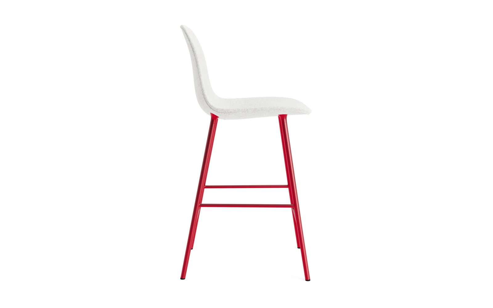 Form Barstuhl 65 cm gepolstert  Leuchtendes rot Stahl Hallingdal in Hallingdal 110 präsentiert im Onlineshop von KAQTU Design AG. Barstuhl ist von Normann Copenhagen