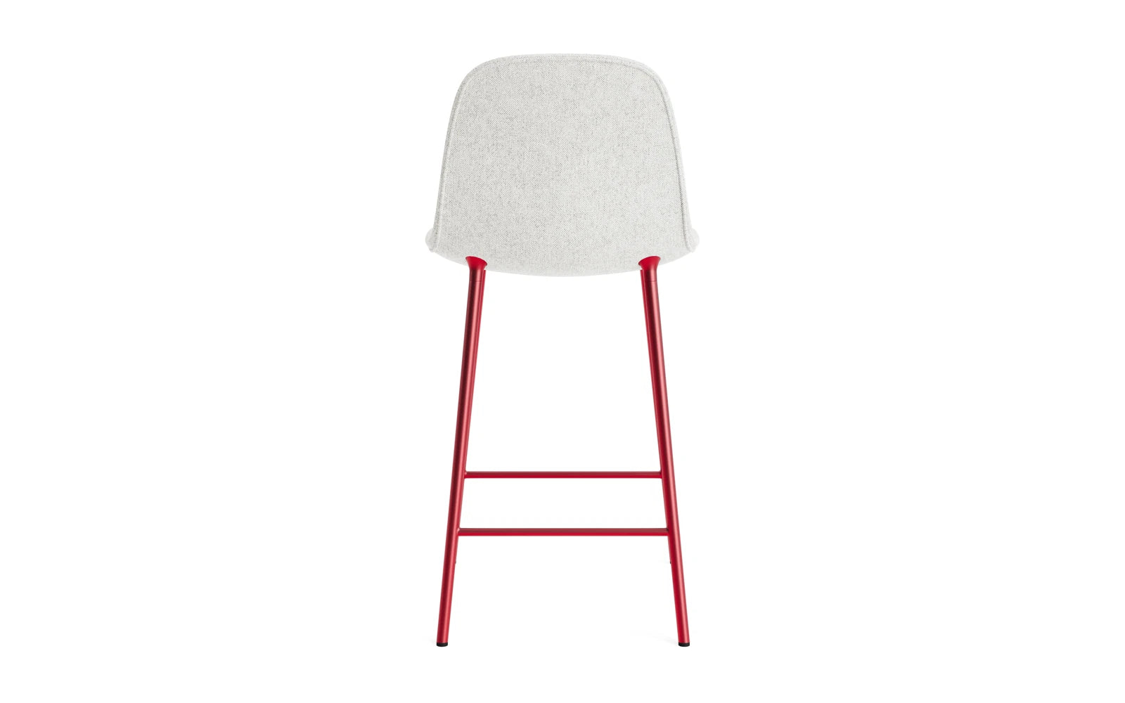 Form Barstuhl 65 cm gepolstert  Leuchtendes rot Stahl Hallingdal in Hallingdal 110 präsentiert im Onlineshop von KAQTU Design AG. Barstuhl ist von Normann Copenhagen