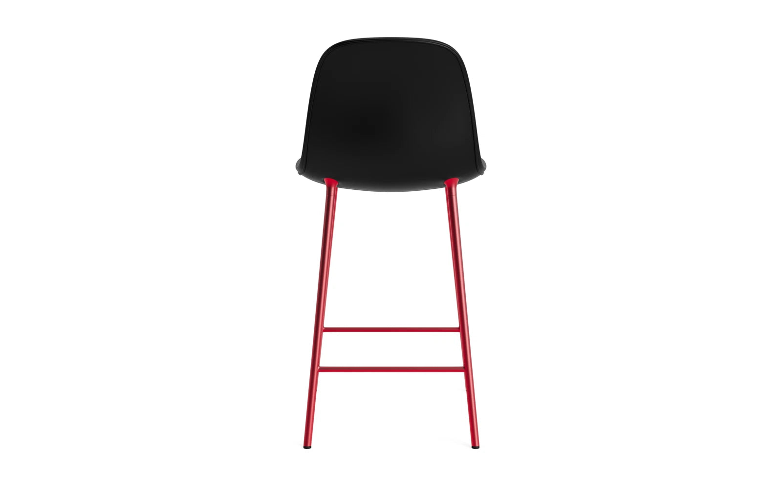 Form Barstuhl 65 cm gepolstert Leuchtendes Rot stahl/Ultra leder in Ultra 41599 präsentiert im Onlineshop von KAQTU Design AG. Barstuhl ist von Normann Copenhagen