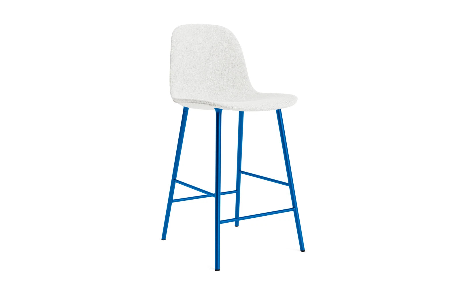 Form Barstuhl 65 cm gepolstert  Leuchtendes blau Stahl Hallingdal in Hallingdal 110 präsentiert im Onlineshop von KAQTU Design AG. Barstuhl ist von Normann Copenhagen