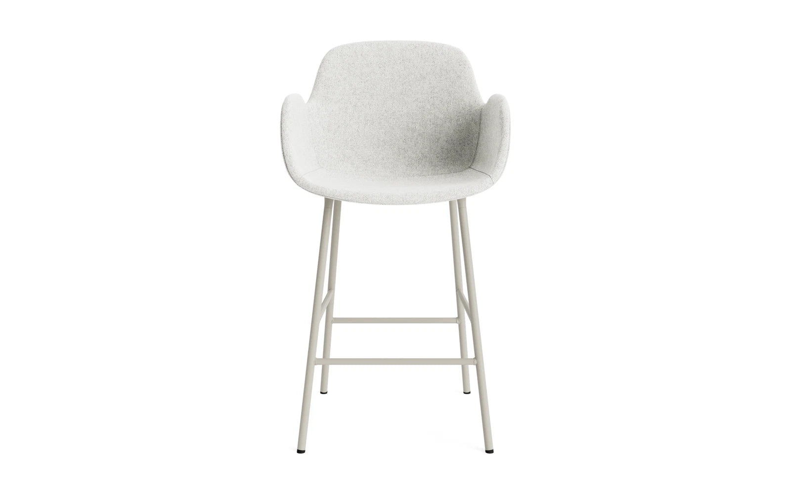 Form Barstuhl mit Armlehne 65 cm gepolstert Hellgrau Stahl Hallingdal in Hallingdal 110 präsentiert im Onlineshop von KAQTU Design AG. Barstuhl ist von Normann Copenhagen