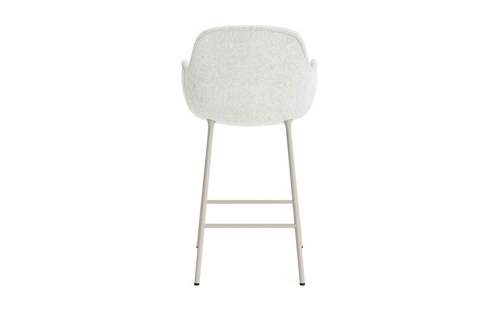 Form Barstuhl mit Armlehne 65 cm gepolstert Hellgrau Stahl Hallingdal in Hallingdal 110 präsentiert im Onlineshop von KAQTU Design AG. Barstuhl ist von Normann Copenhagen