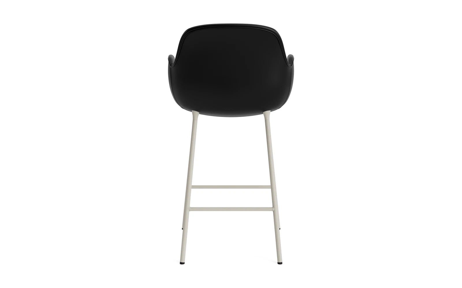 Form Barstuhl mit Armlehne 65 cm gepolstert Hellgrau Stahl/Ultra leder in Ultra 41599 präsentiert im Onlineshop von KAQTU Design AG. Barstuhl ist von Normann Copenhagen