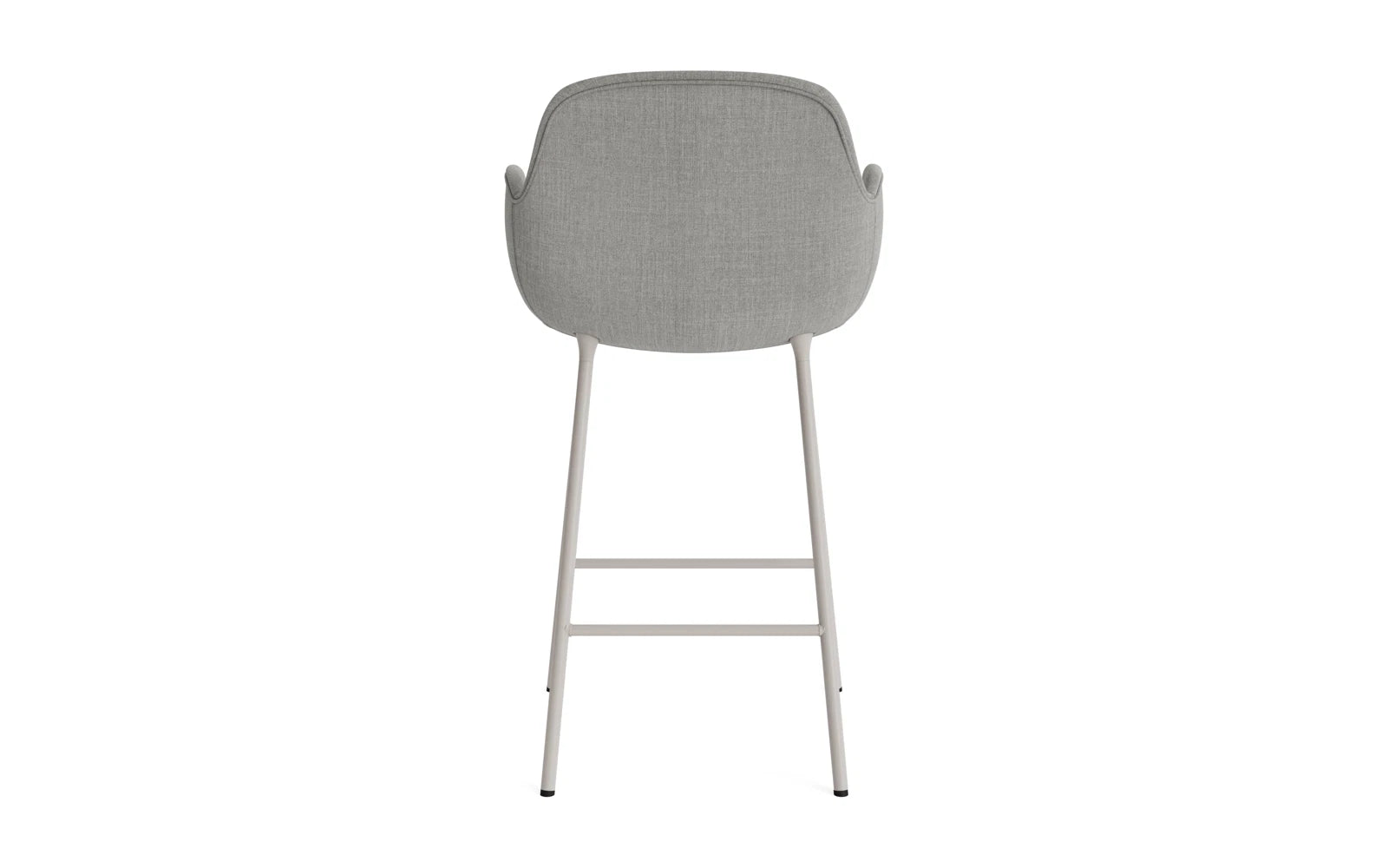Form Barstuhl mit Armlehne 65 cm gepolstert Warmes grau Stahl/Remix in Remix 133 präsentiert im Onlineshop von KAQTU Design AG. Barstuhl ist von Normann Copenhagen