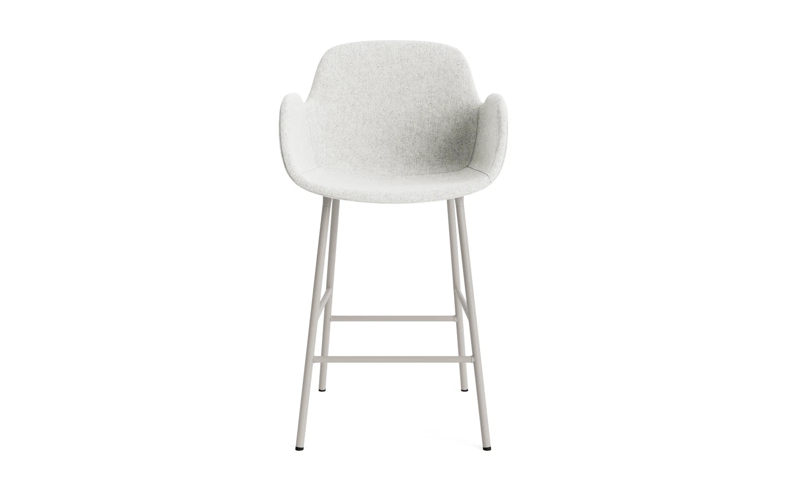 Form Barstuhl mit Armlehne 65 cm gepolstert Warmes grau Stahl Hallingdal in Hallingdal 110 präsentiert im Onlineshop von KAQTU Design AG. Barstuhl ist von Normann Copenhagen