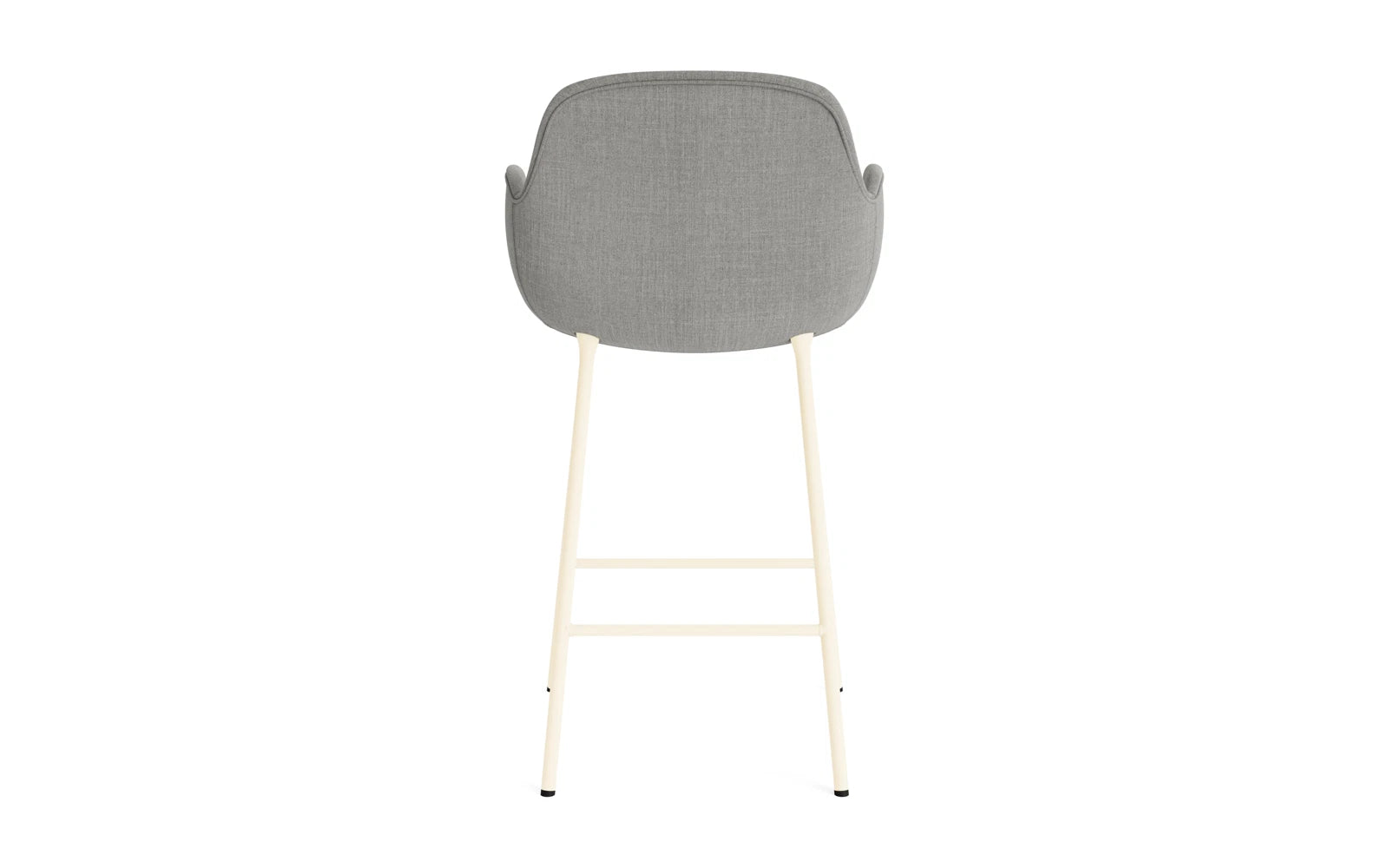 Form Barstuhl mit Armlehne 65 cm gepolstert Creme Stahl/Remix in Remix 133 präsentiert im Onlineshop von KAQTU Design AG. Barstuhl ist von Normann Copenhagen