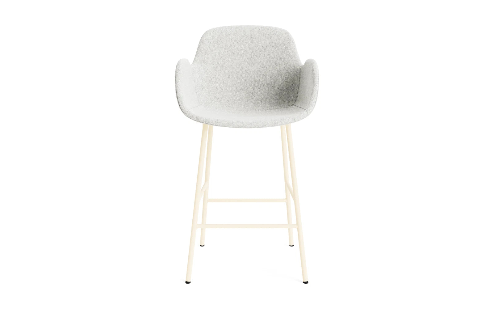 Form Barstuhl mit Armlehne 65 cm gepolstert Creme Stahl Hallingdal in Hallingdal 110 präsentiert im Onlineshop von KAQTU Design AG. Barstuhl ist von Normann Copenhagen
