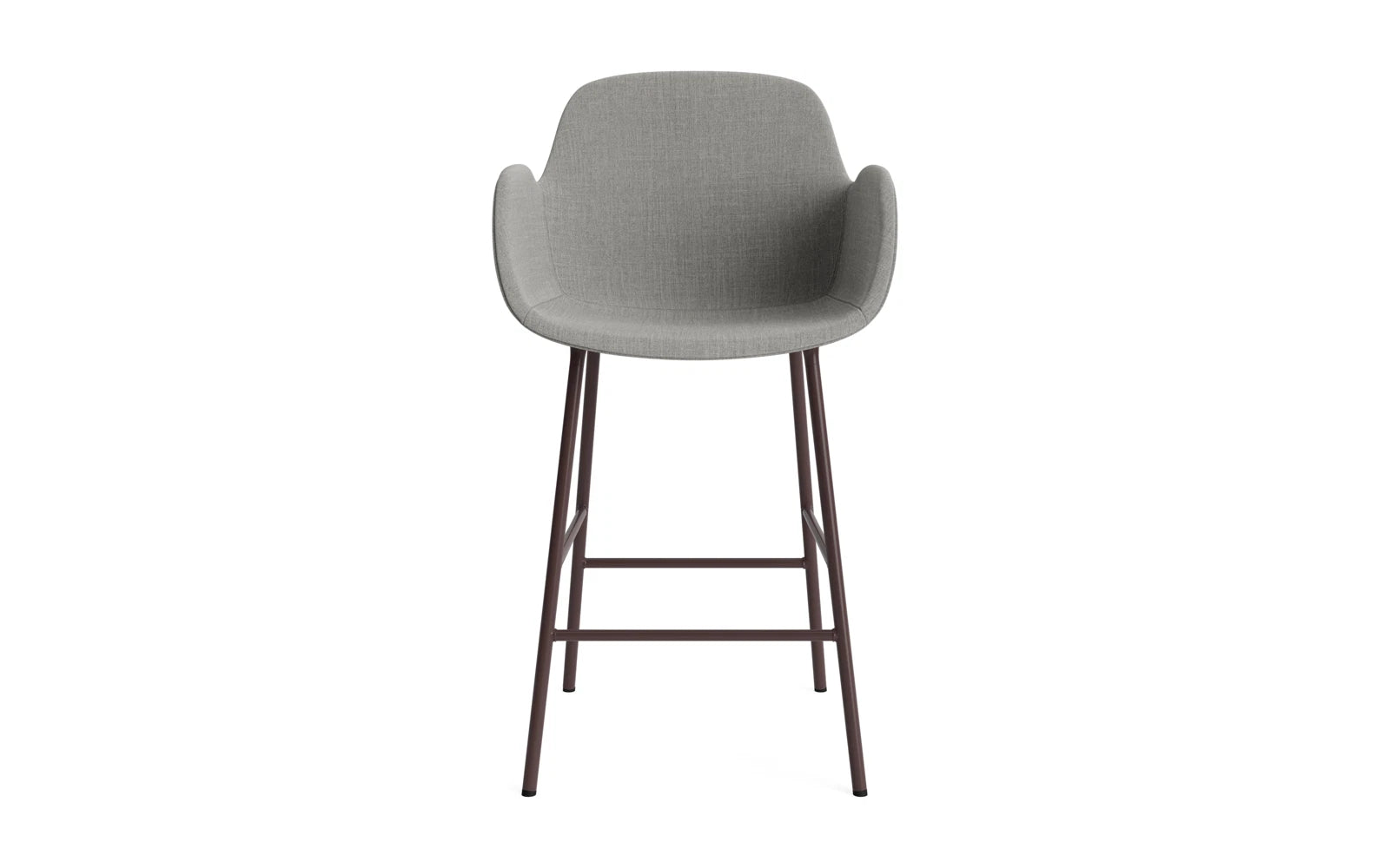 Form Barstuhl mit Armlehne 65 cm gepolstert Braun Stahl/Remix in Remix 133 präsentiert im Onlineshop von KAQTU Design AG. Barstuhl ist von Normann Copenhagen