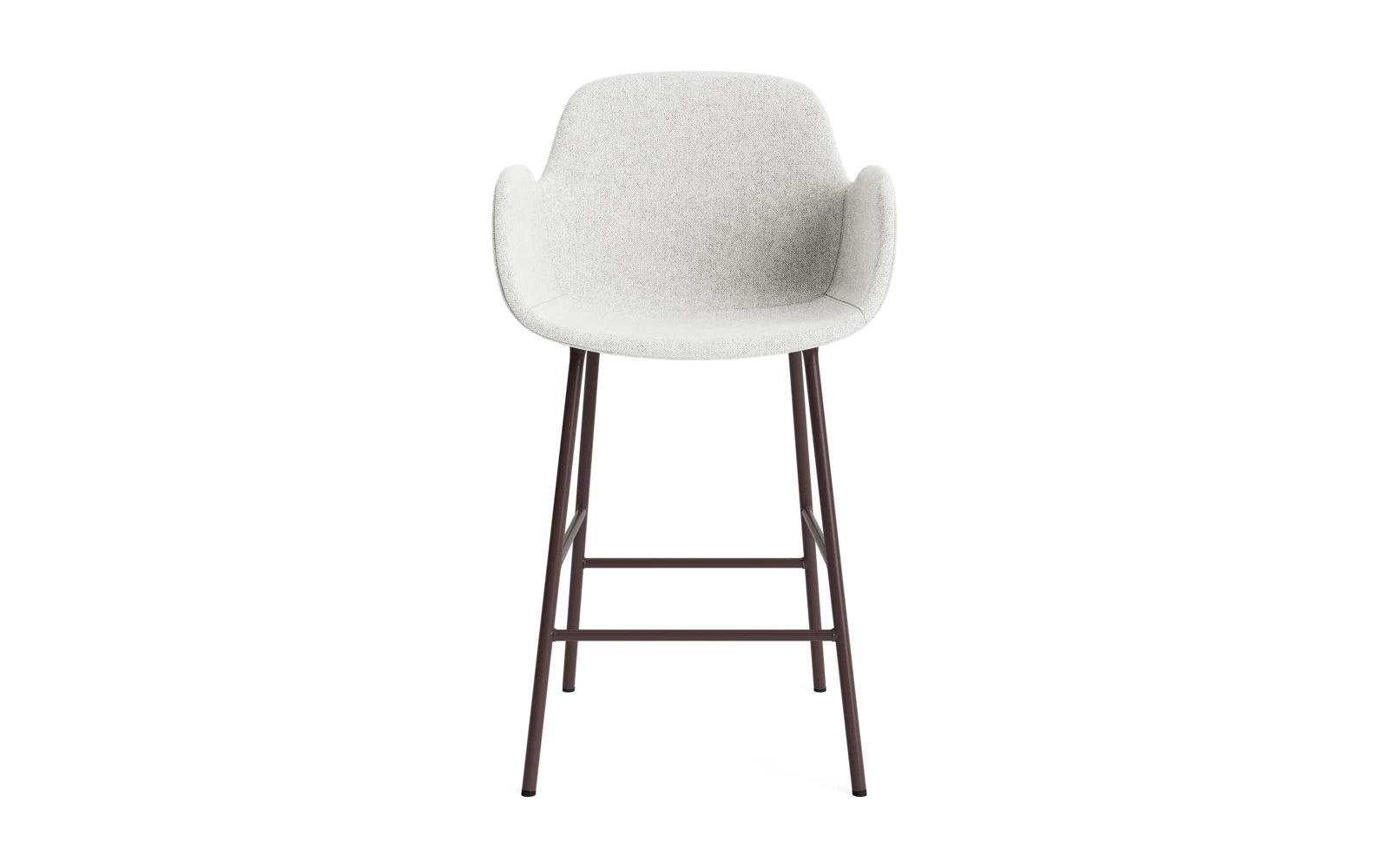 Form Barstuhl mit Armlehne 65 cm gepolstert Braun Stahl Hallingdal in Hallingdal 110 präsentiert im Onlineshop von KAQTU Design AG. Barstuhl ist von Normann Copenhagen