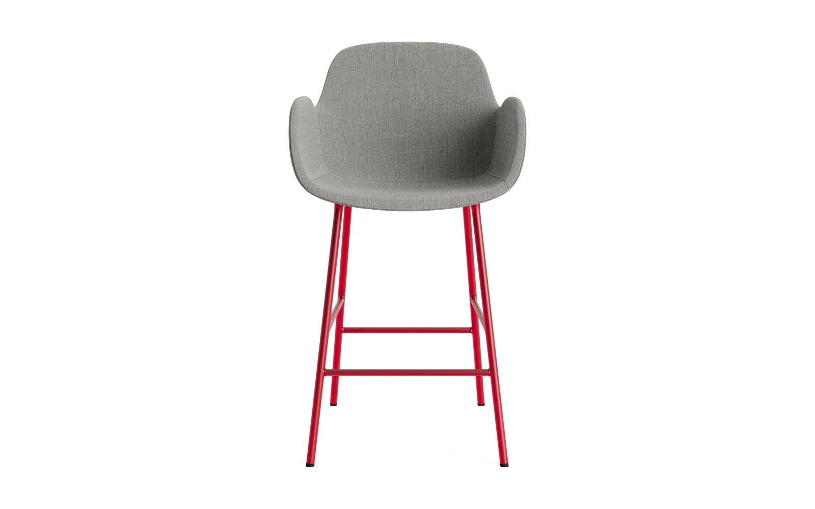 Form Barstuhl mit Armlehne 65 cm gepolstert Leuchtendes Rot Stahl/Remix in Remix 133 präsentiert im Onlineshop von KAQTU Design AG. Barstuhl ist von Normann Copenhagen