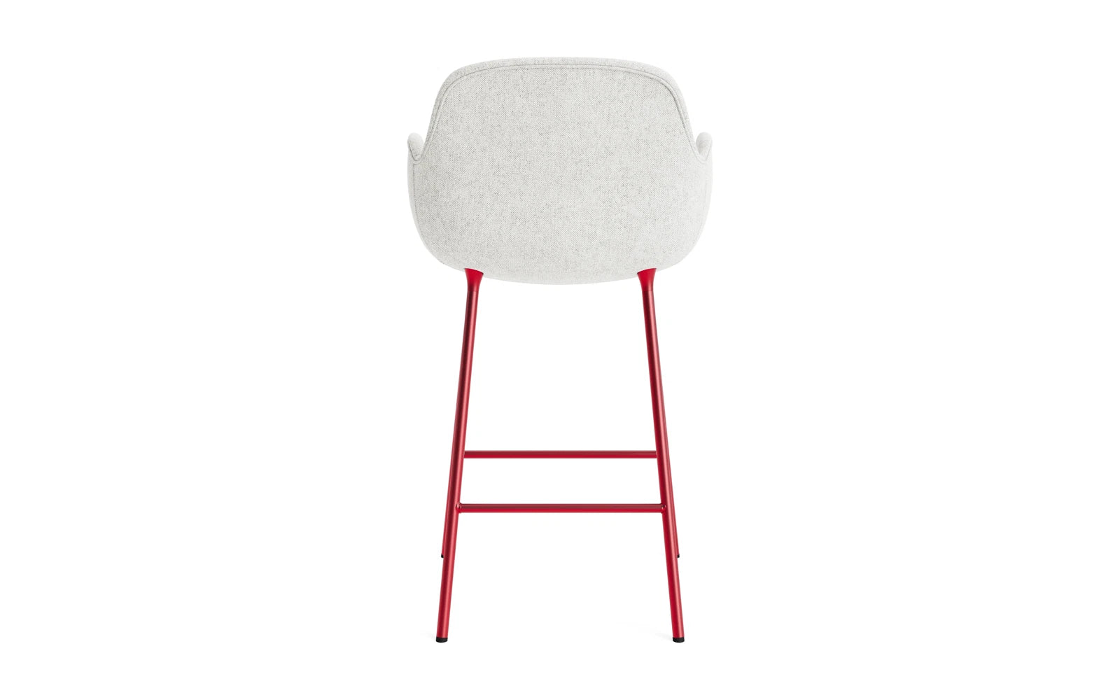 Form Barstuhl mit Armlehne 65 cm gepolstert Leuchtendes rot Stahl Hallingdal in Hallingdal 110 präsentiert im Onlineshop von KAQTU Design AG. Barstuhl ist von Normann Copenhagen