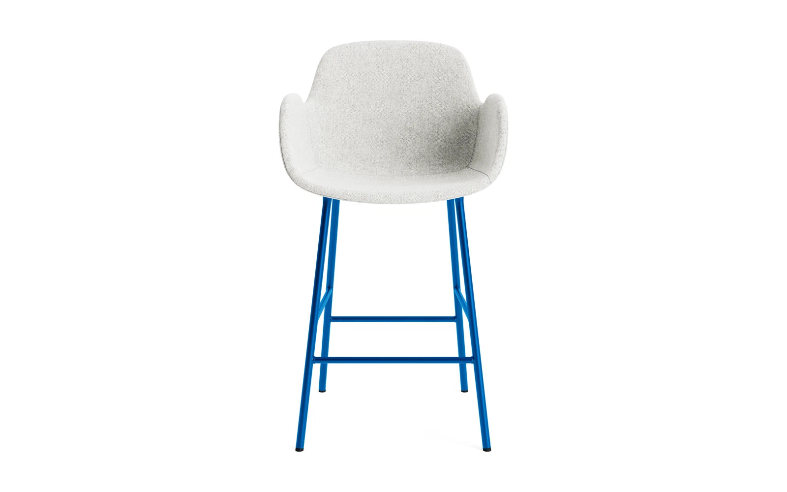 Form Barstuhl mit Armlehne 65 cm gepolstert Leuchtendes blau Stahl Hallingdal in Hallingdal 110 präsentiert im Onlineshop von KAQTU Design AG. Barstuhl ist von Normann Copenhagen