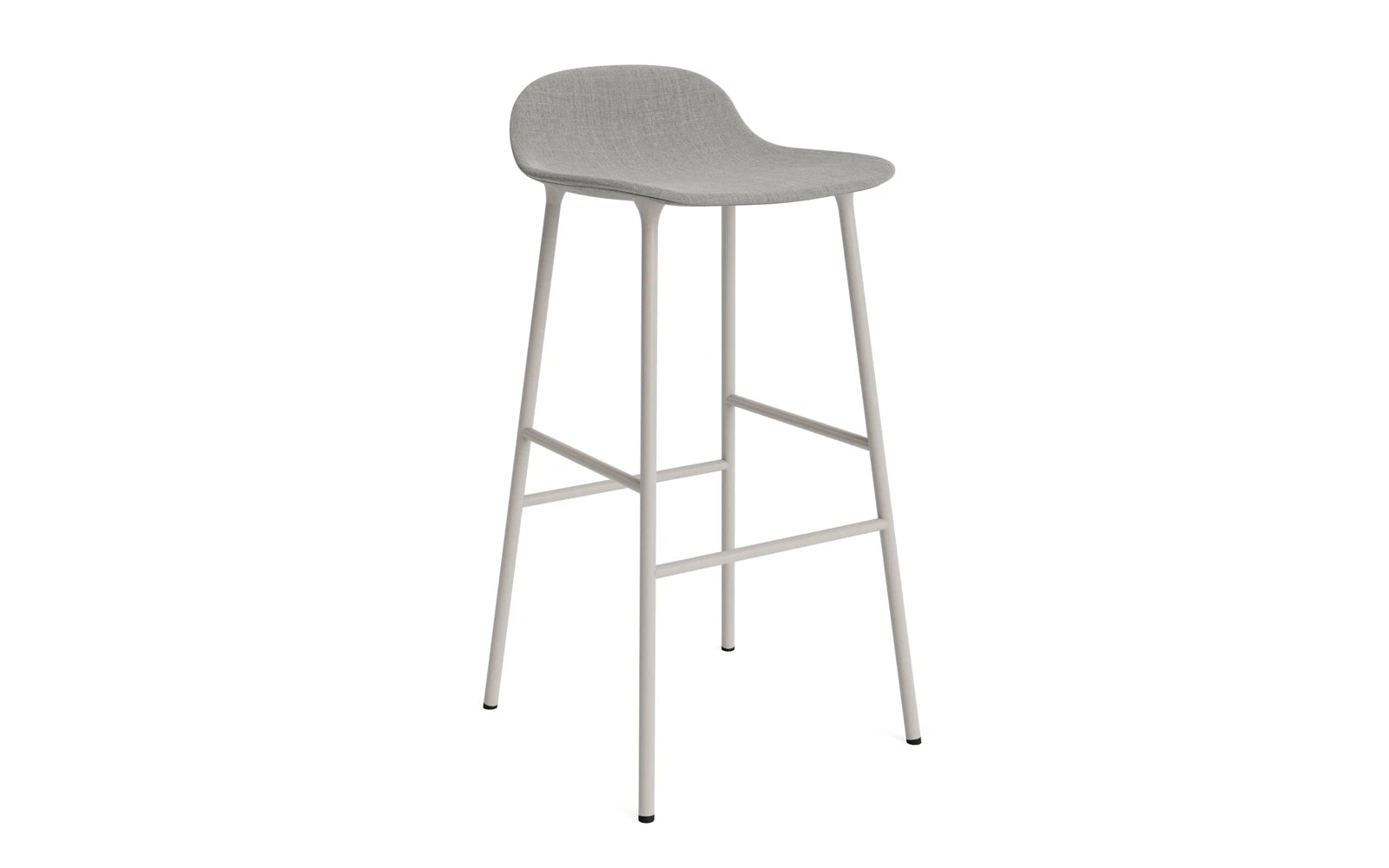 Form Barstuhl 75 cm gepolstert Stahl Warmes Grau Remix in Remix 133 präsentiert im Onlineshop von KAQTU Design AG. Barstuhl ist von Normann Copenhagen