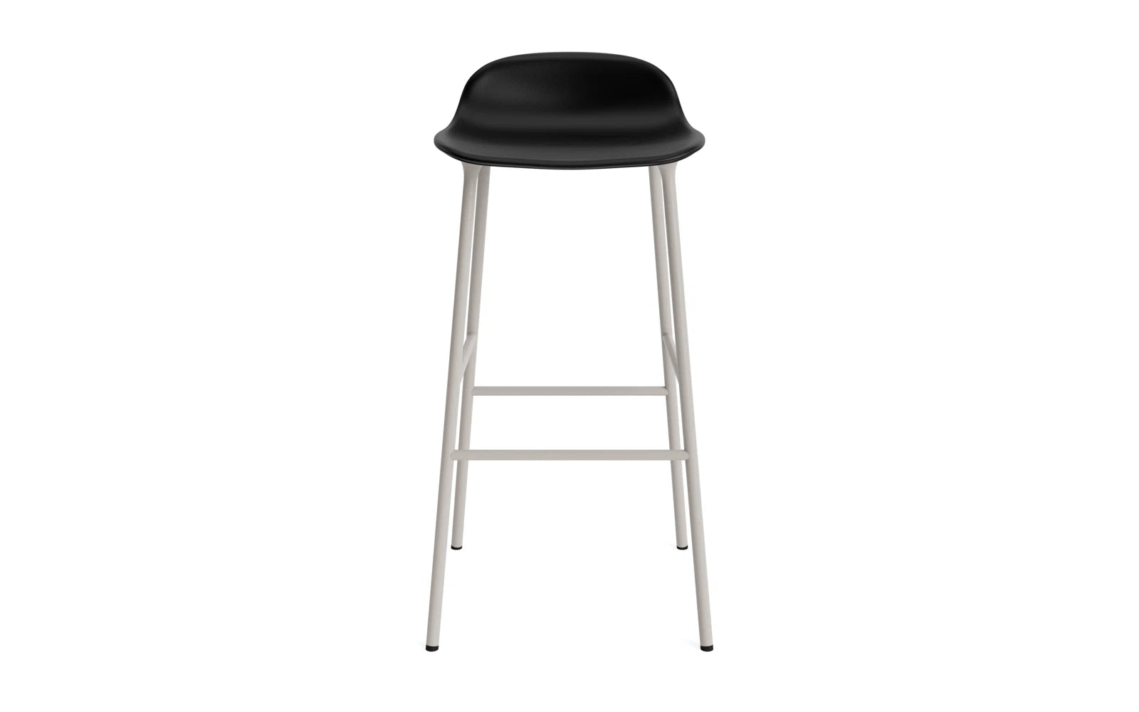 Form Barstuhl 75 cm gepolstert Stahl warmes grau Ultra in Ultra 41599 präsentiert im Onlineshop von KAQTU Design AG. Barstuhl ist von Normann Copenhagen