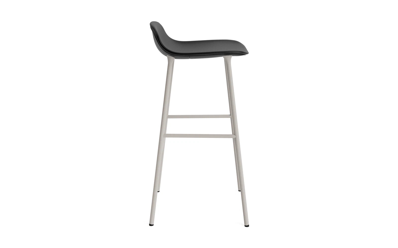 Form Barstuhl 75 cm gepolstert Stahl warmes grau Ultra in Ultra 41599 präsentiert im Onlineshop von KAQTU Design AG. Barstuhl ist von Normann Copenhagen