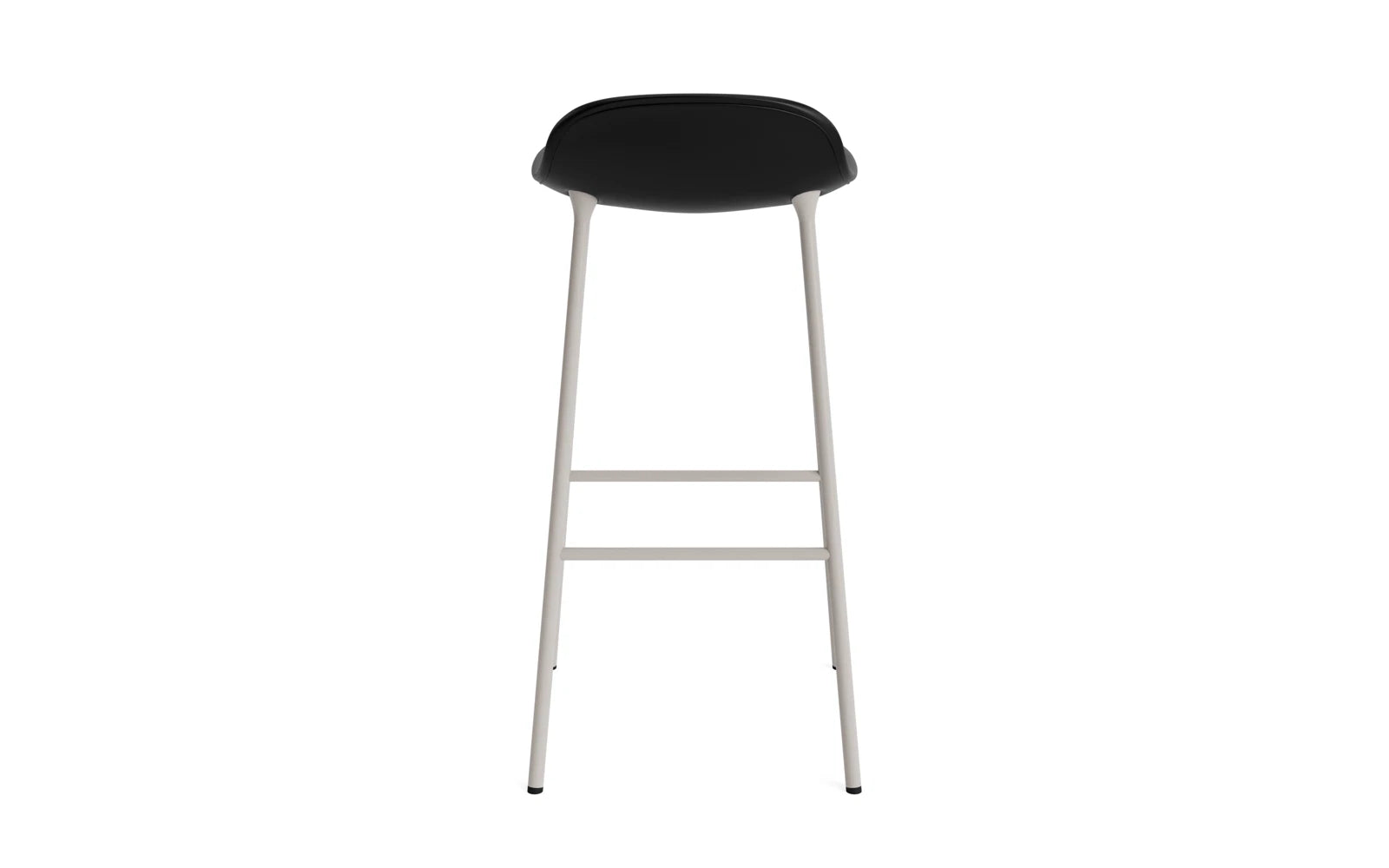 Form Barstuhl 75 cm gepolstert Stahl warmes grau Ultra in Ultra 41599 präsentiert im Onlineshop von KAQTU Design AG. Barstuhl ist von Normann Copenhagen